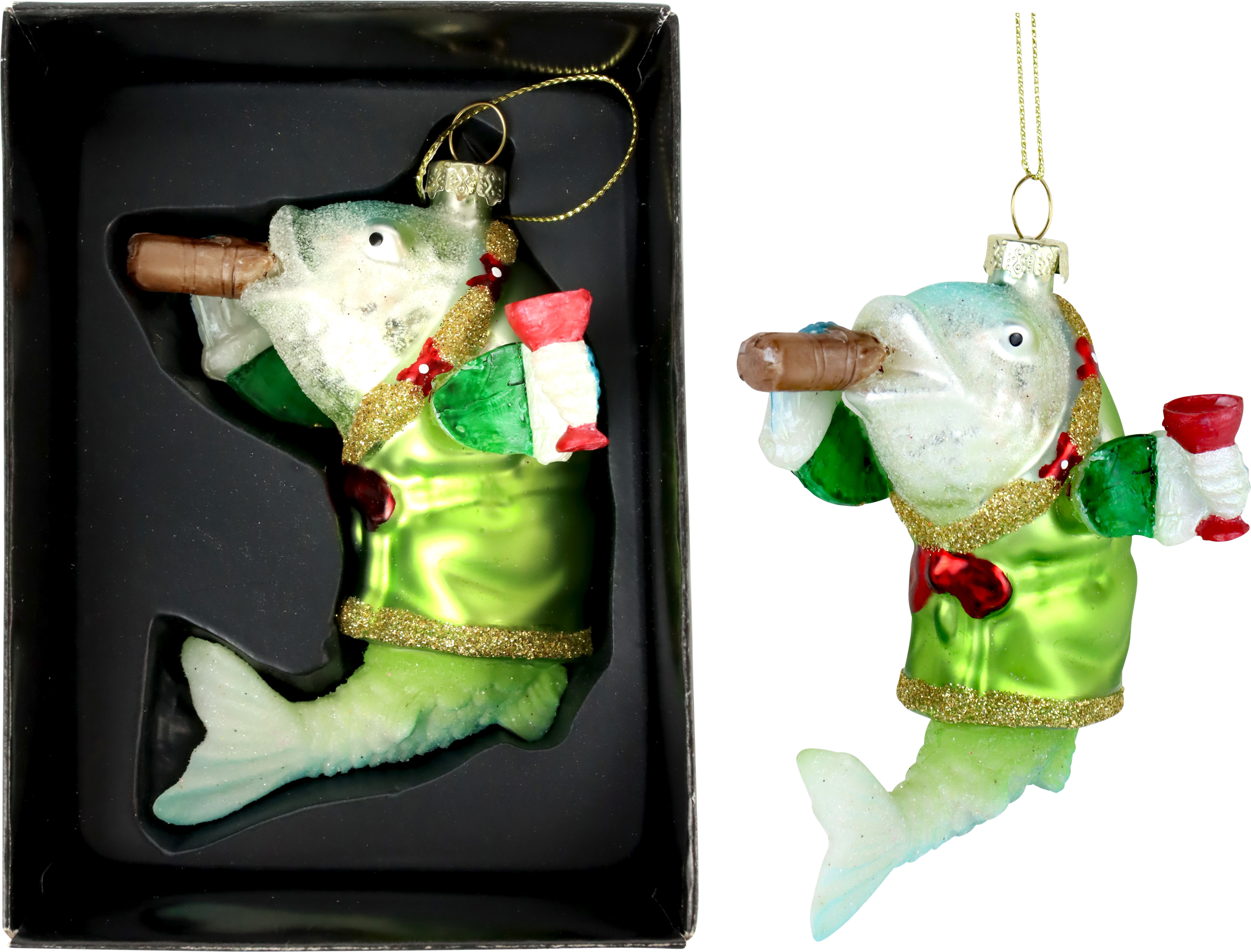 1053 DÉCO EN VERRE « SMOKING FISH »