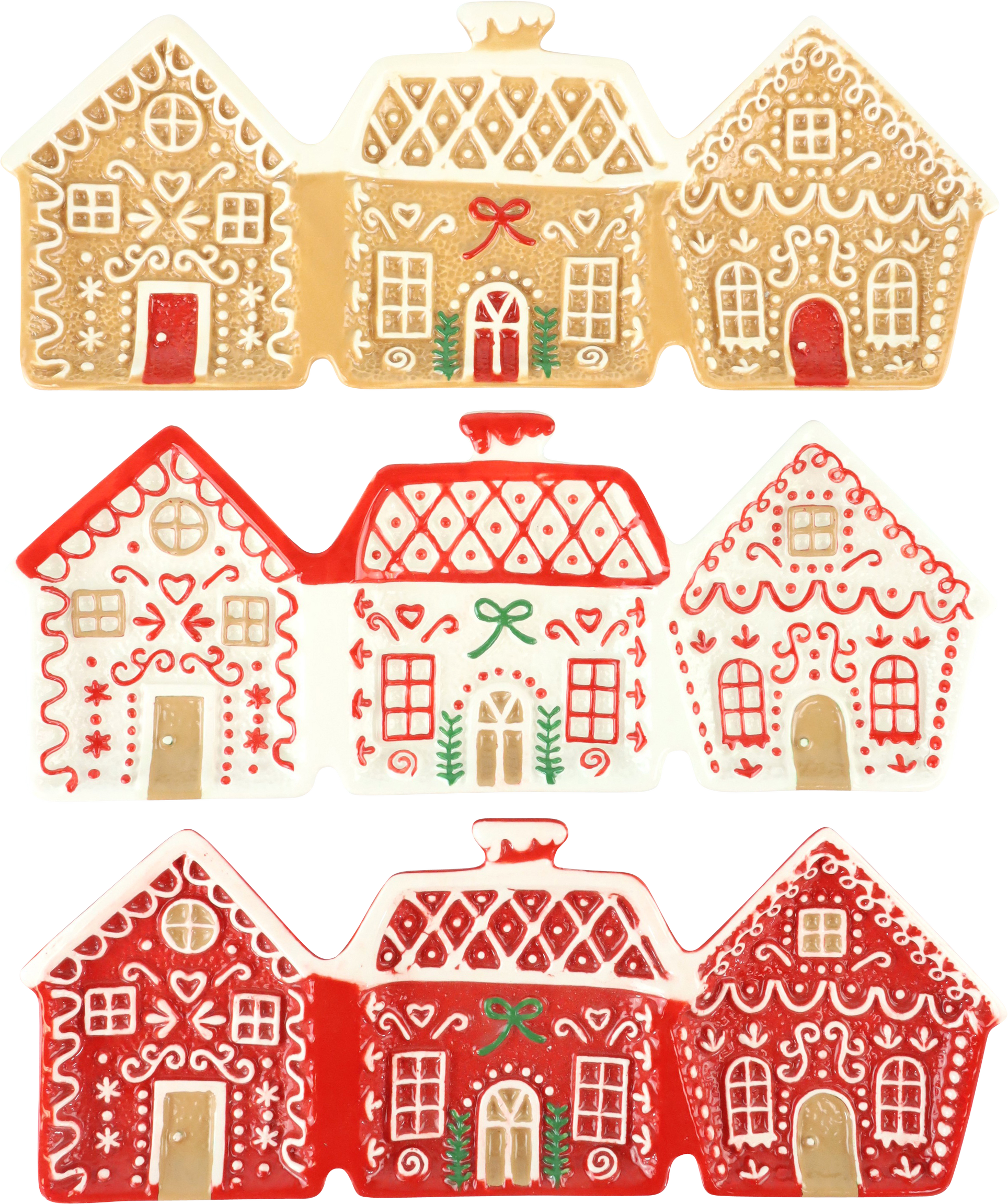 1098 TRIPLEBOWL CANDY COTTAGE  S/3