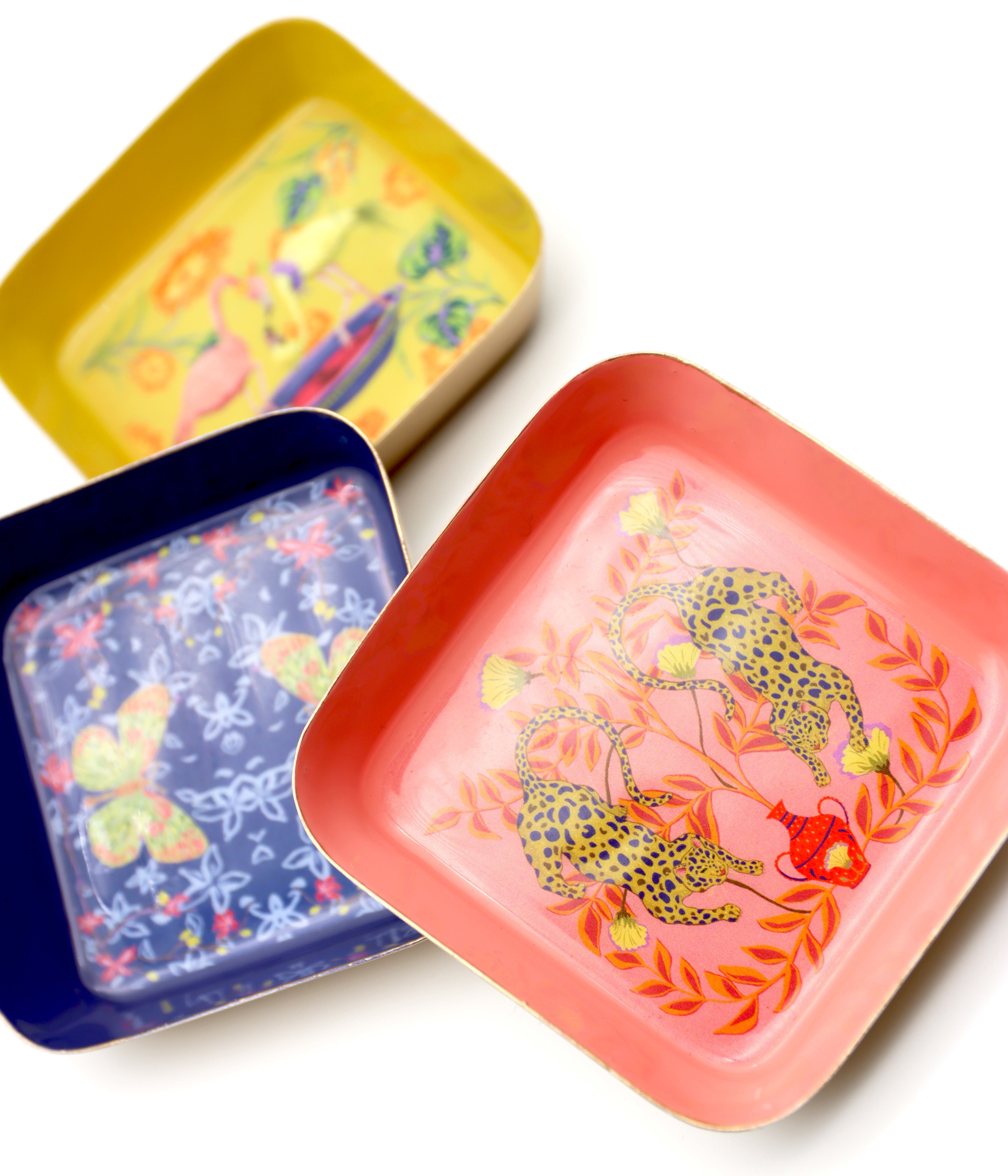 1099 PETITES ASSIETTES ASIAN FAUNA  3P