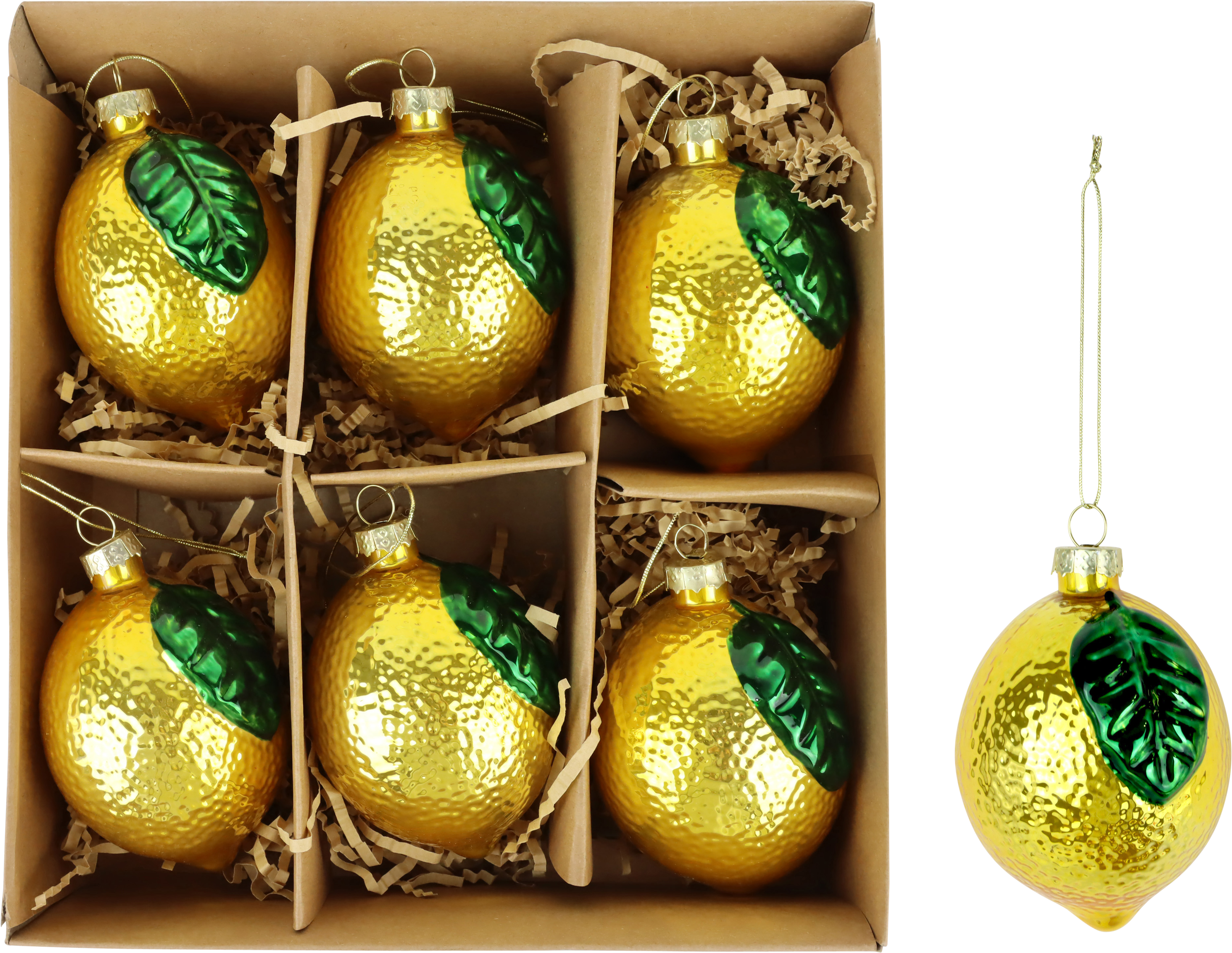 1110 DÉCO EN VERRE « LEMON » 6P