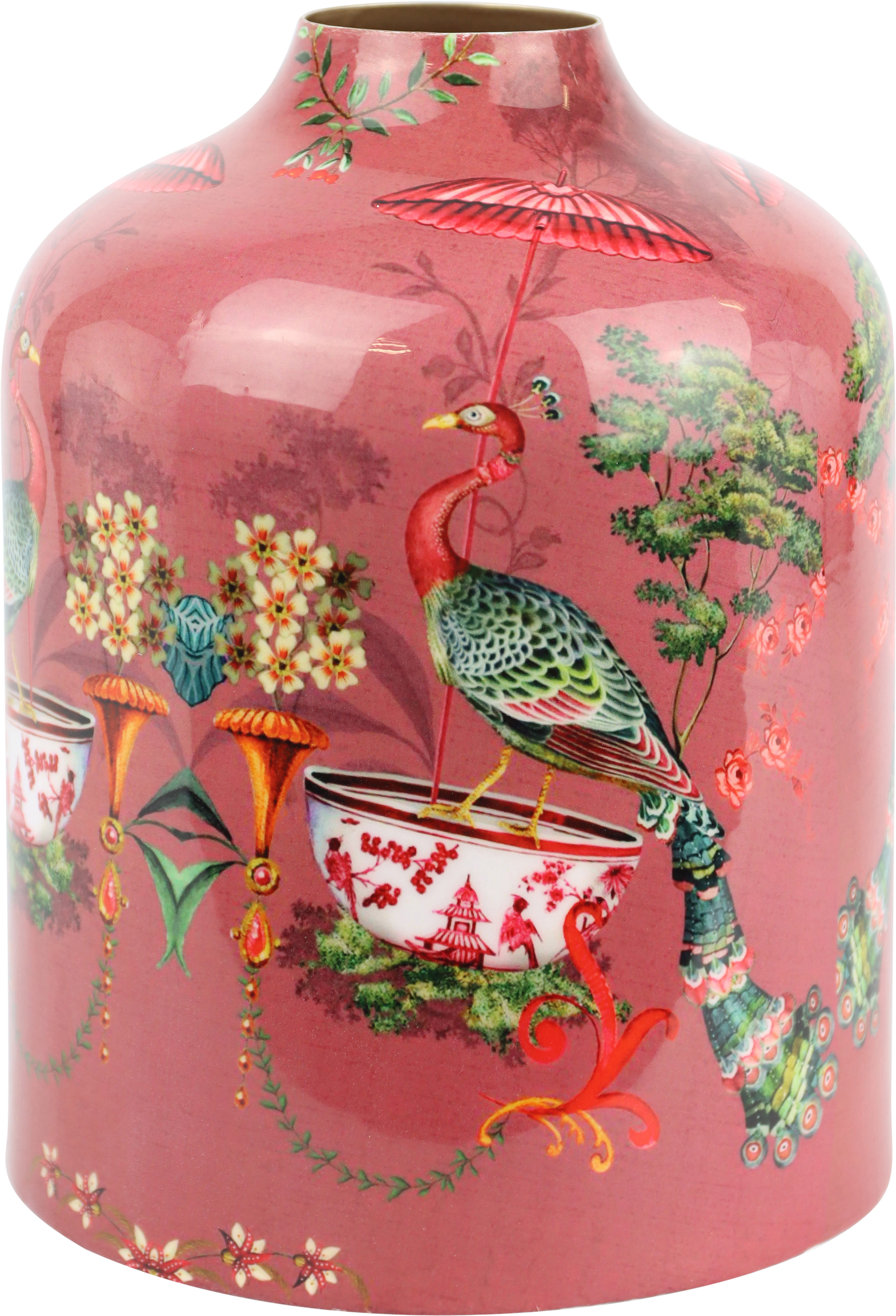 1263 VASE ASIAN FAUNA