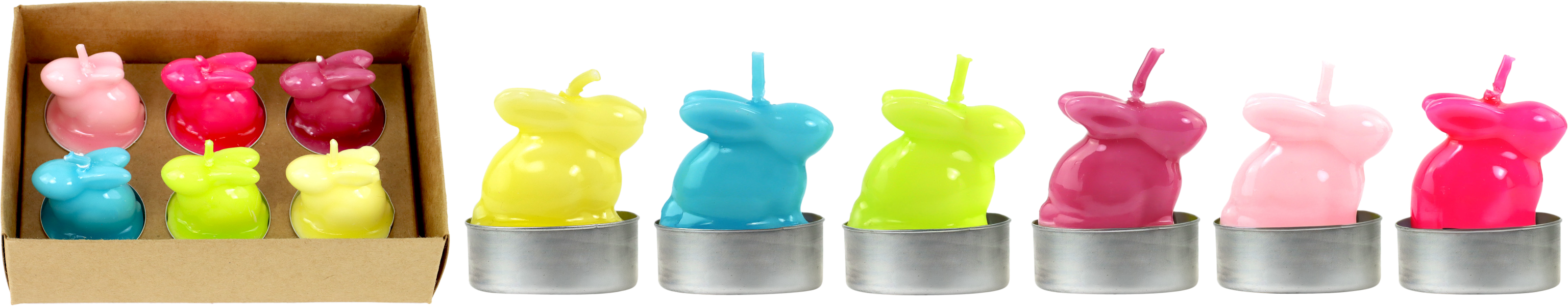 1341 BOUGIES LAPINS GLOSSY GLOW  6P