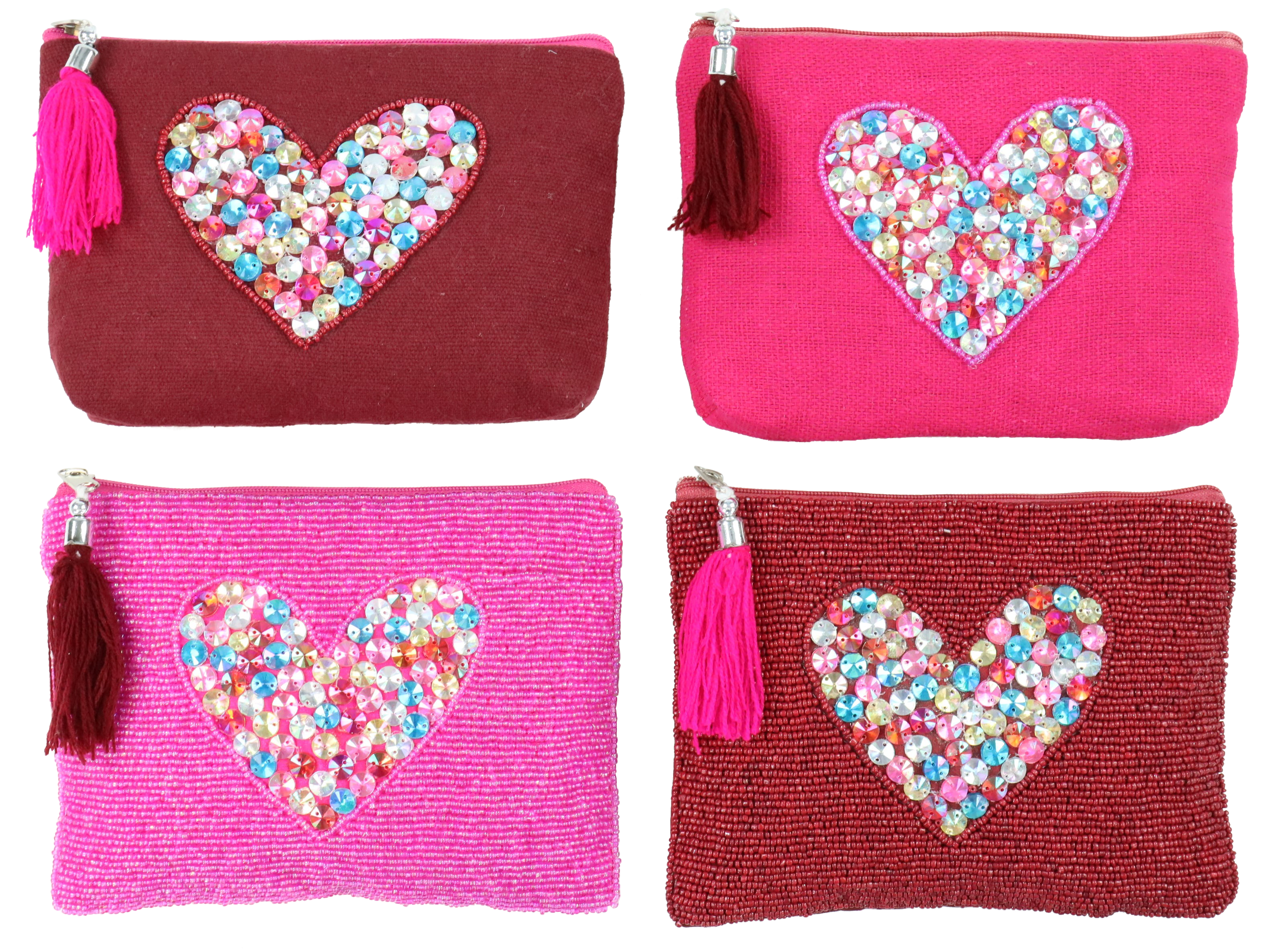 1527 POCHETTE HEARTS  4P