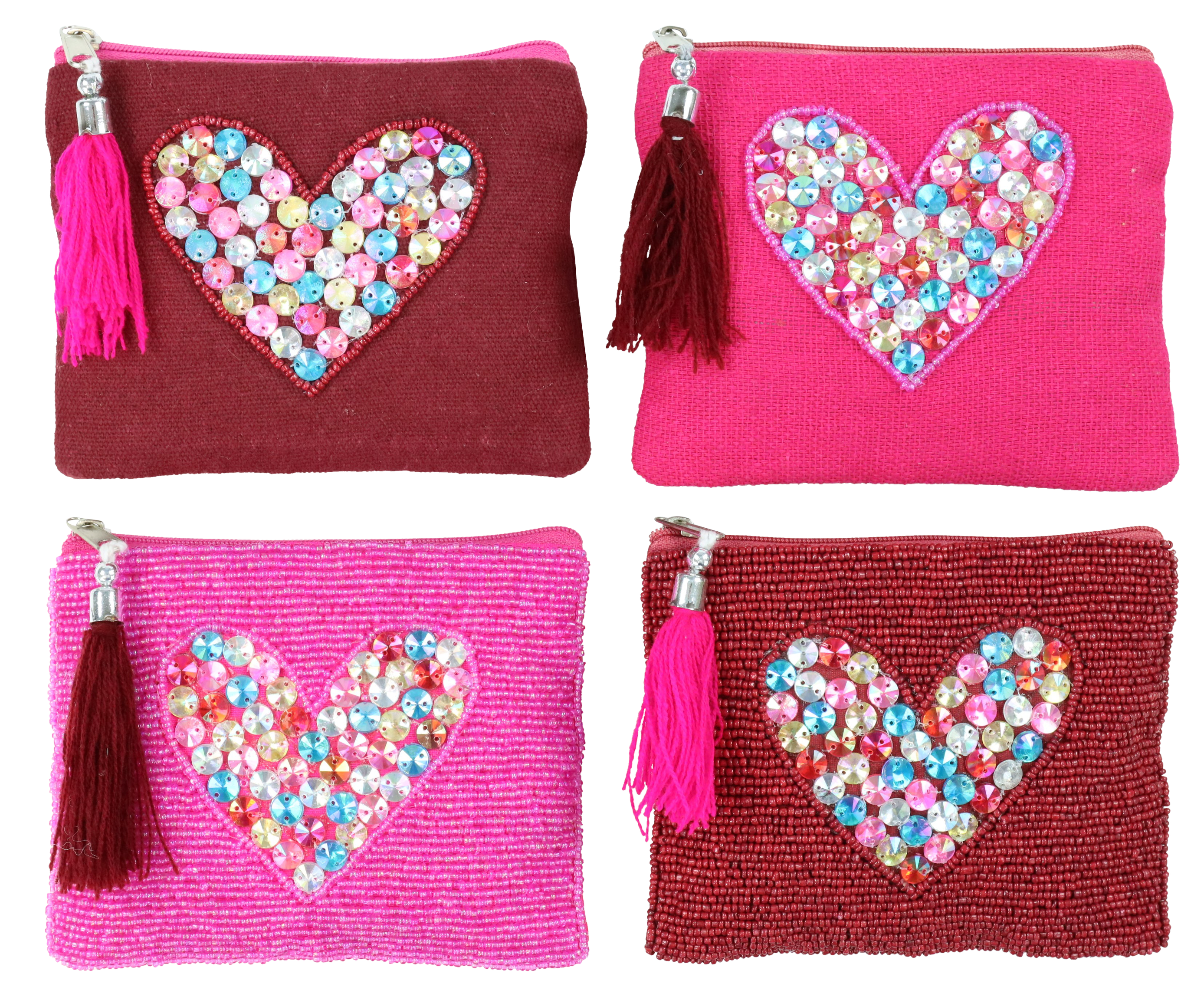 1528 POCHETTE HEARTS  4P