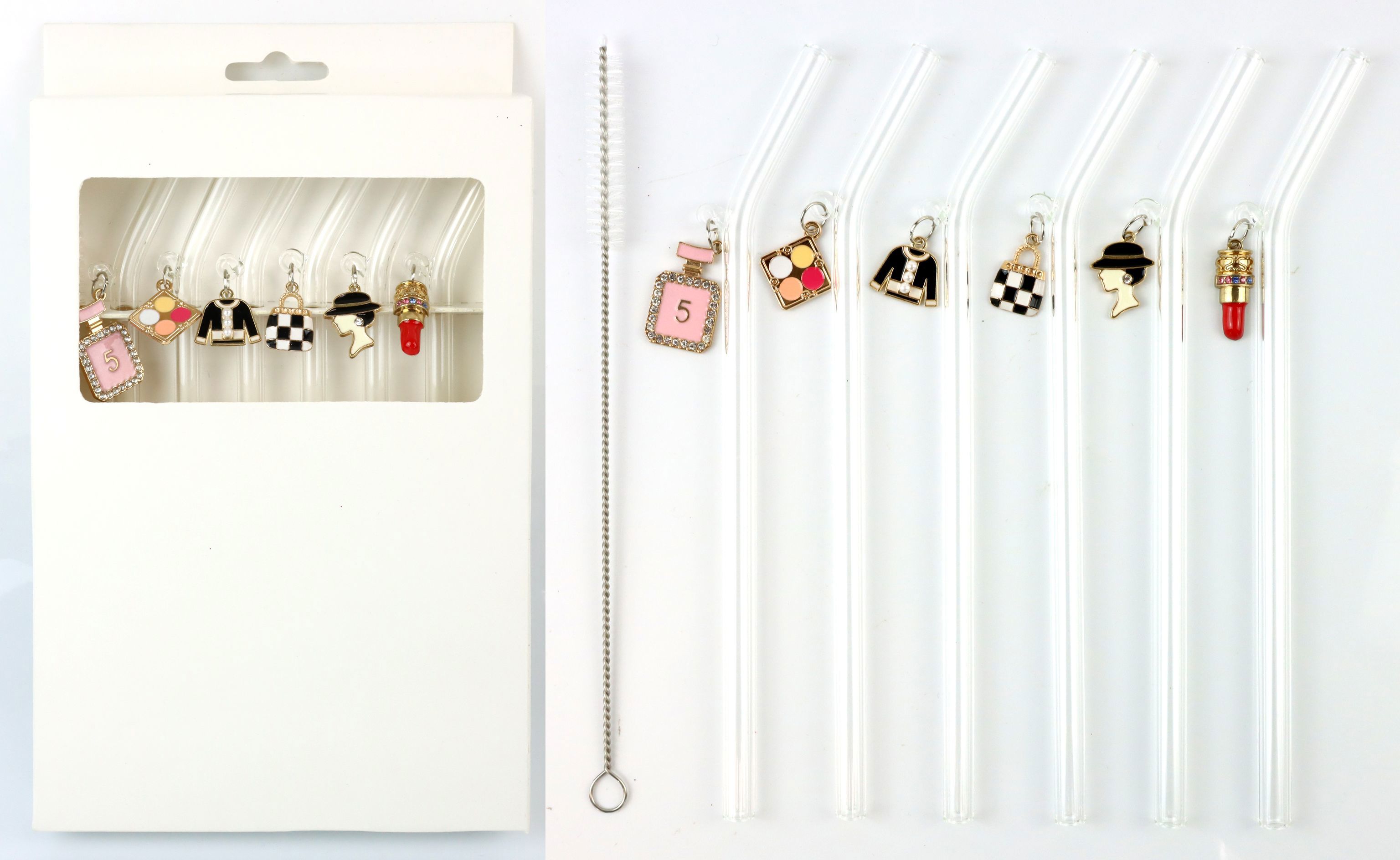 1584 GLASSTROHALME LIP&LUSH  S/6