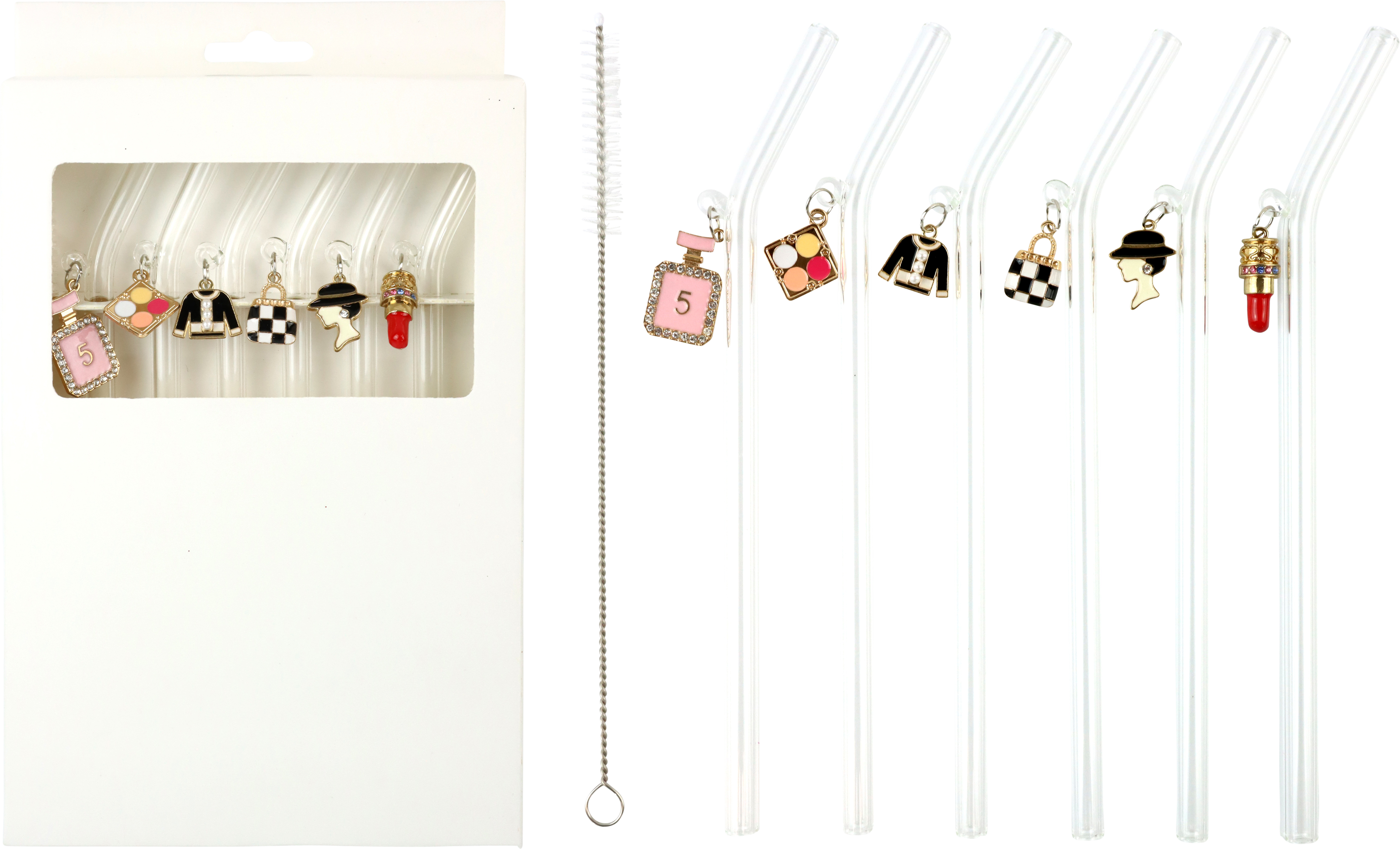 1584 GLASSTROHALME LIP&LUSH  S/6