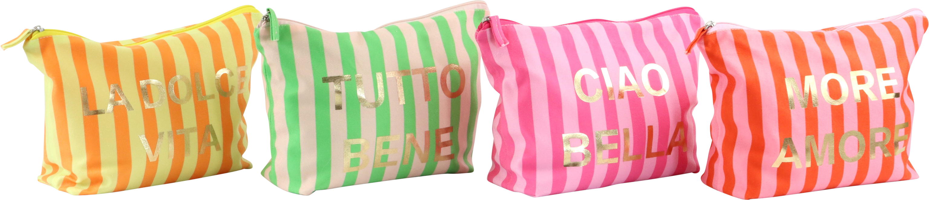1689 BEAUTY BAG BELLISSIMA STRIPES  4PZ