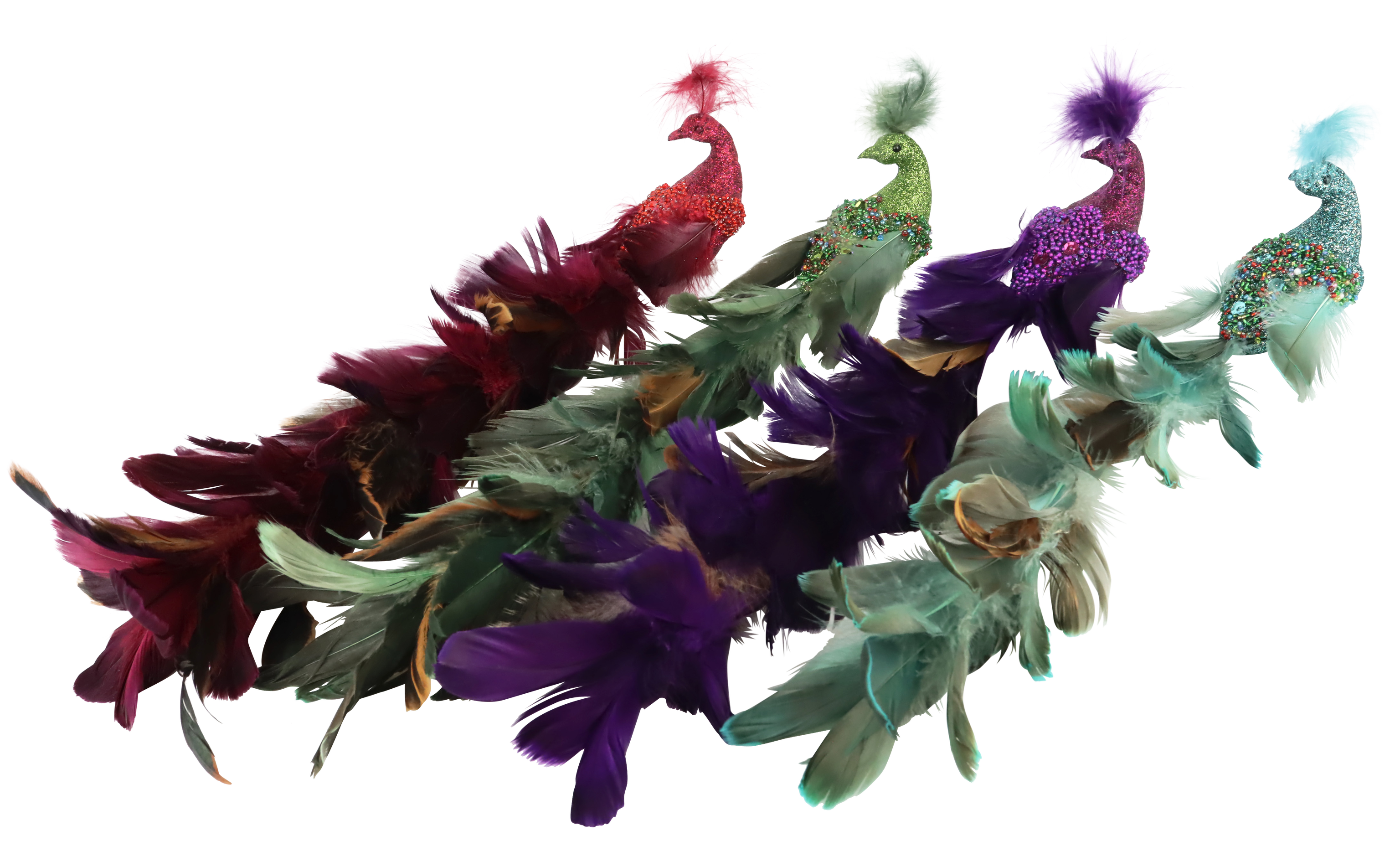 1696 CAMBRES D'ORNEMENT PEACOCK  4P