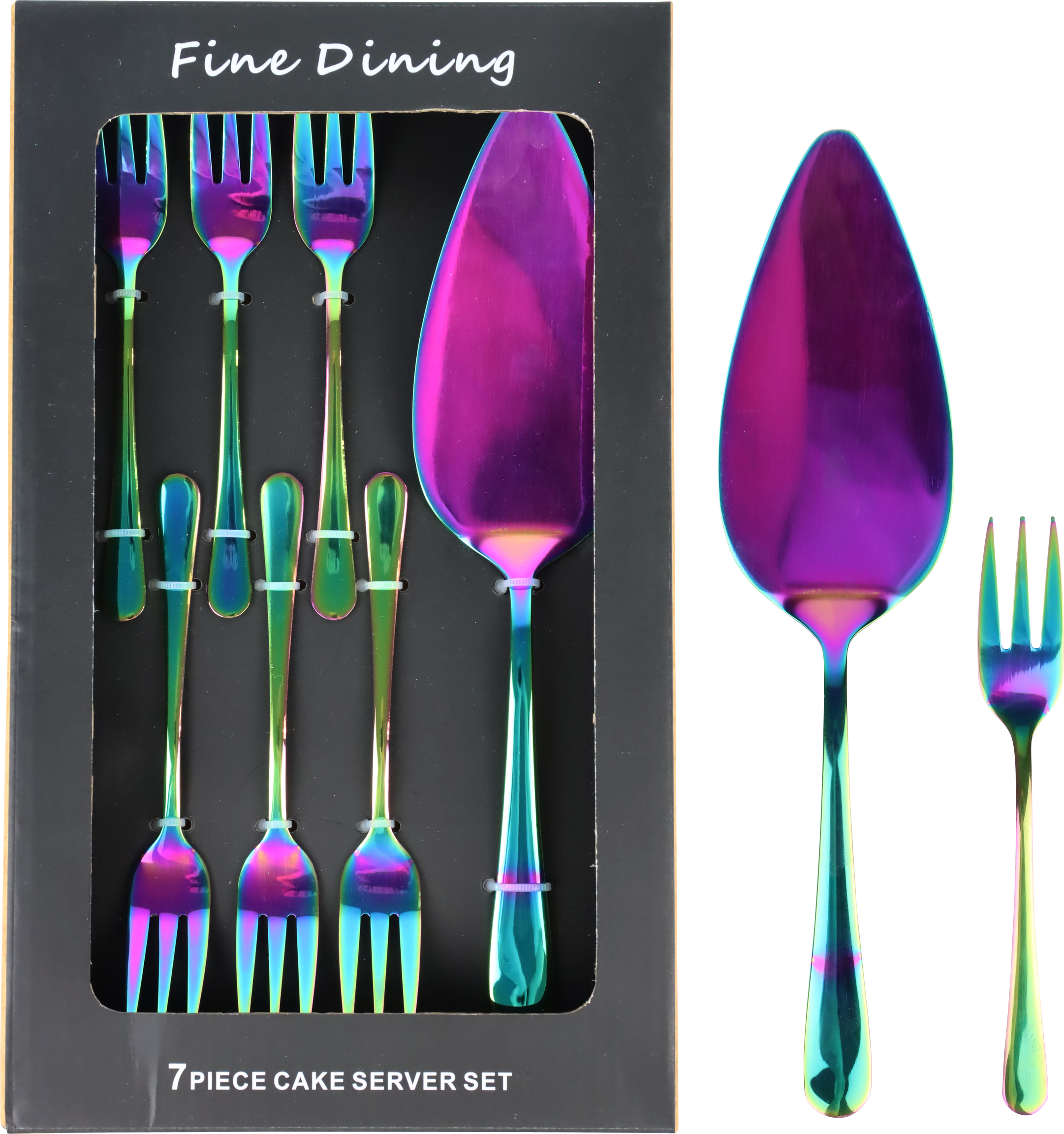 1798 SET DE COUVERTS RAINBOW  7P