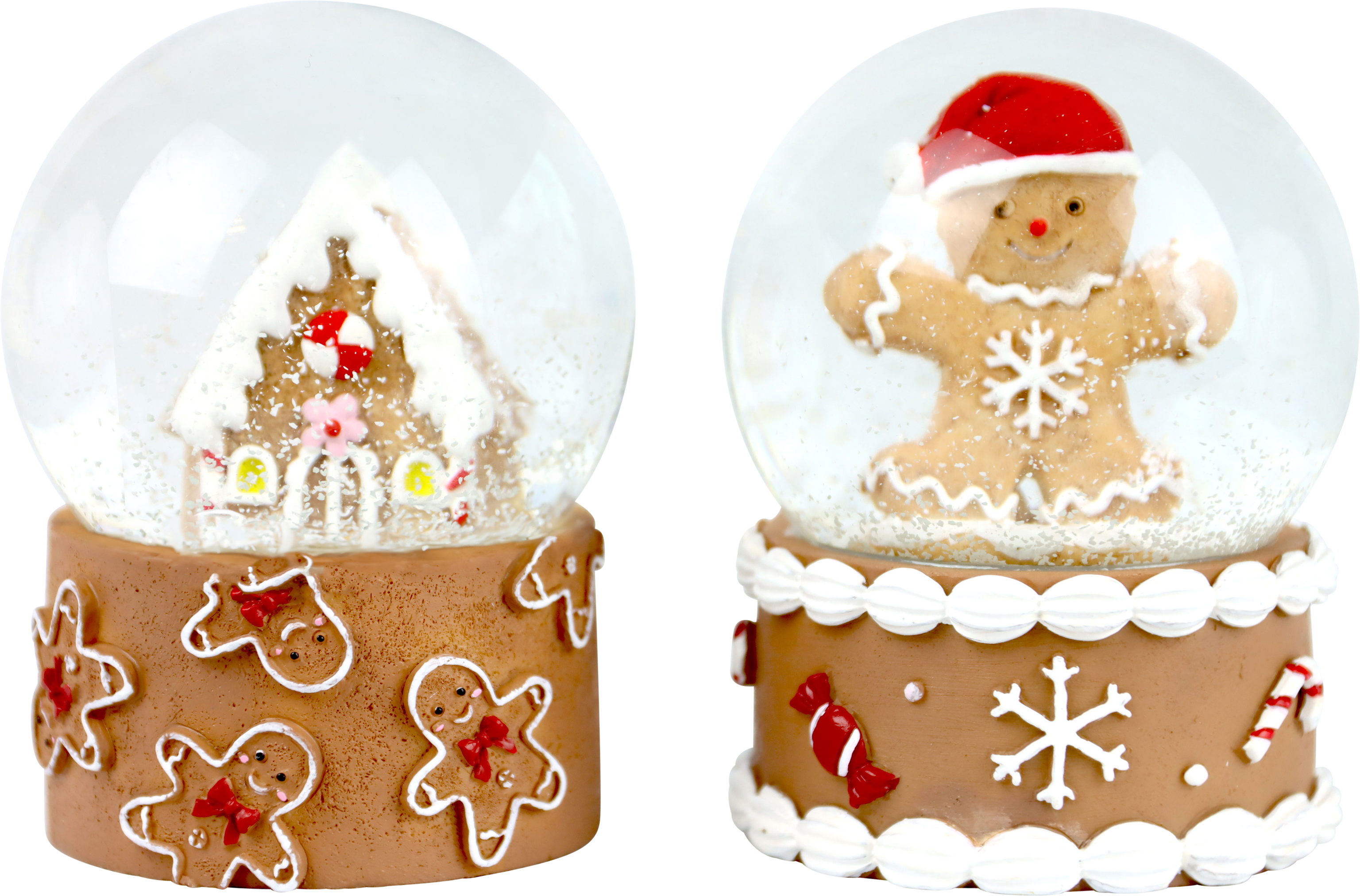 1849 BOUGES DE NEIGE COOKIE GLOBES  2P