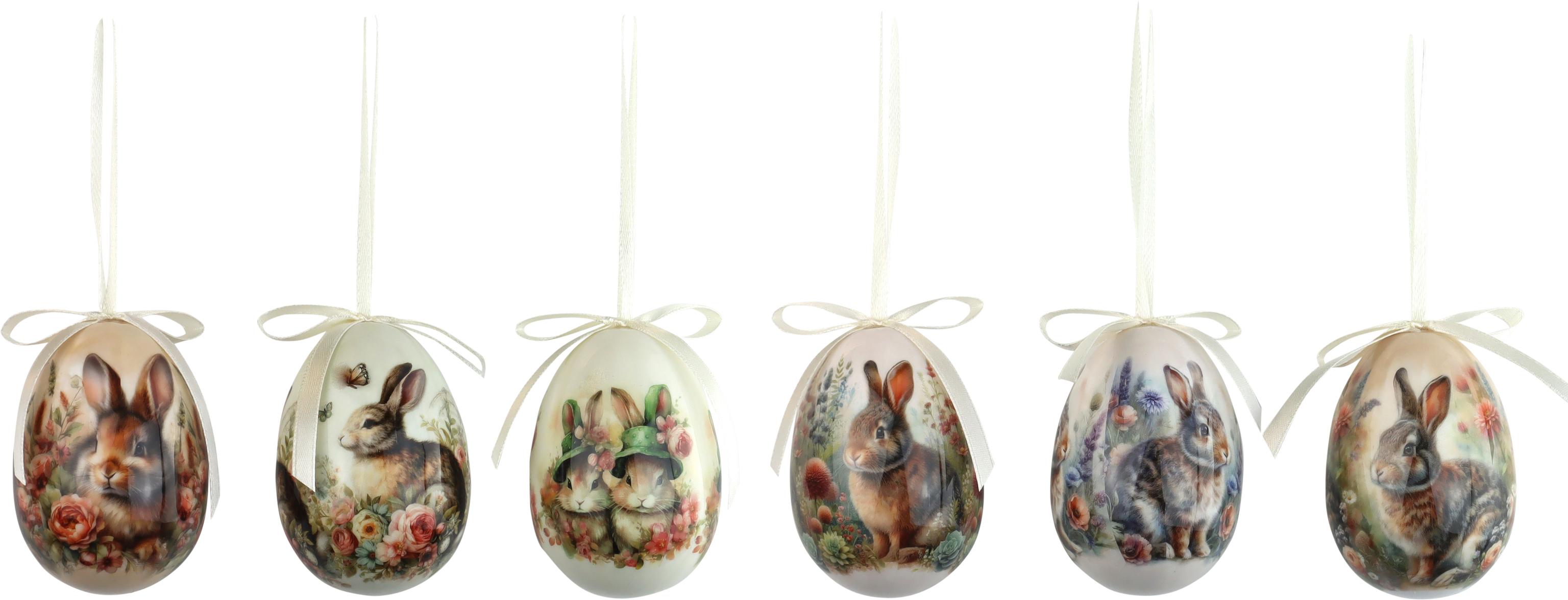 2093 ORNAMENTS NOSTALGIC FLOW   S/6