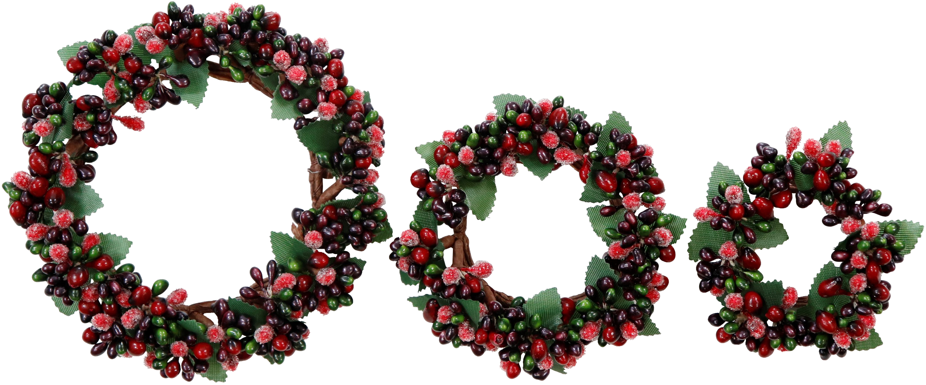 2102 COURONNES  RED BERRIES  3P