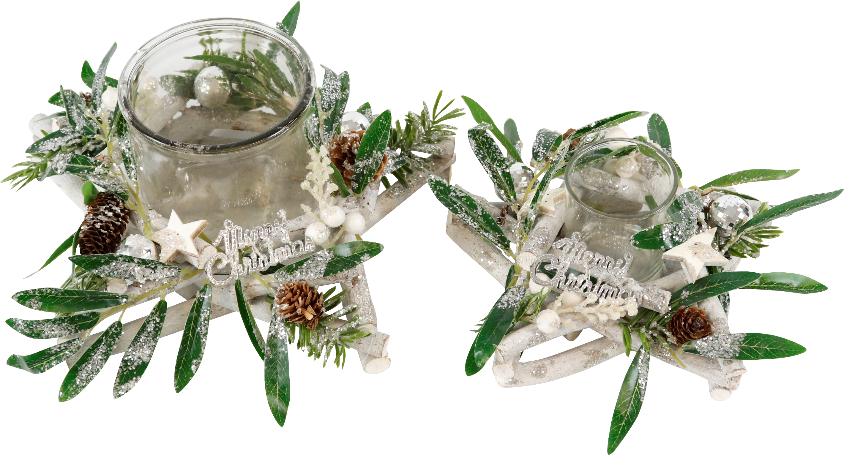 2611 PHOTOPHORES  MERRY CHRISTMAS  2P