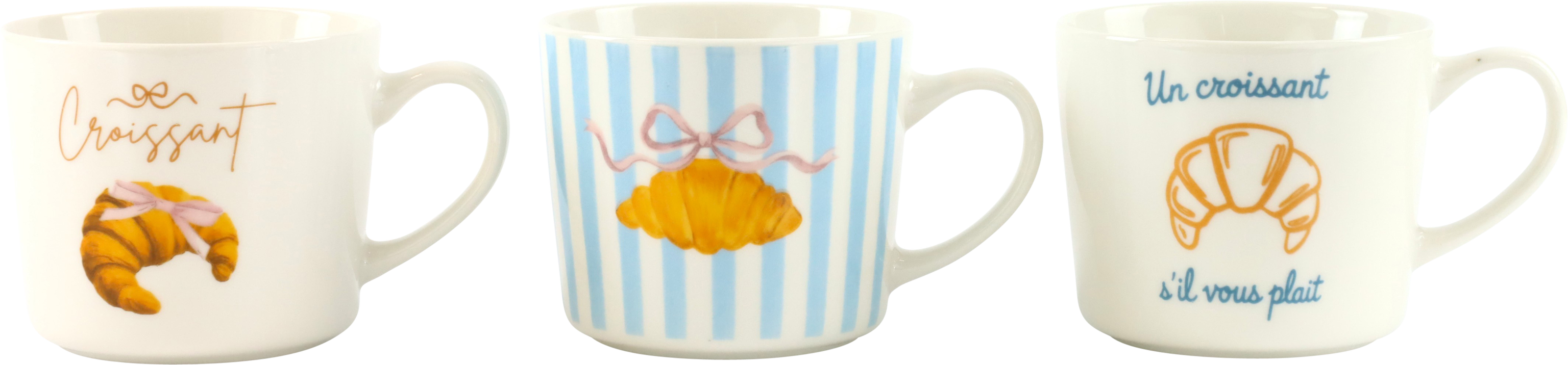 2638 MUGS MAISON CROISSANT  S/3