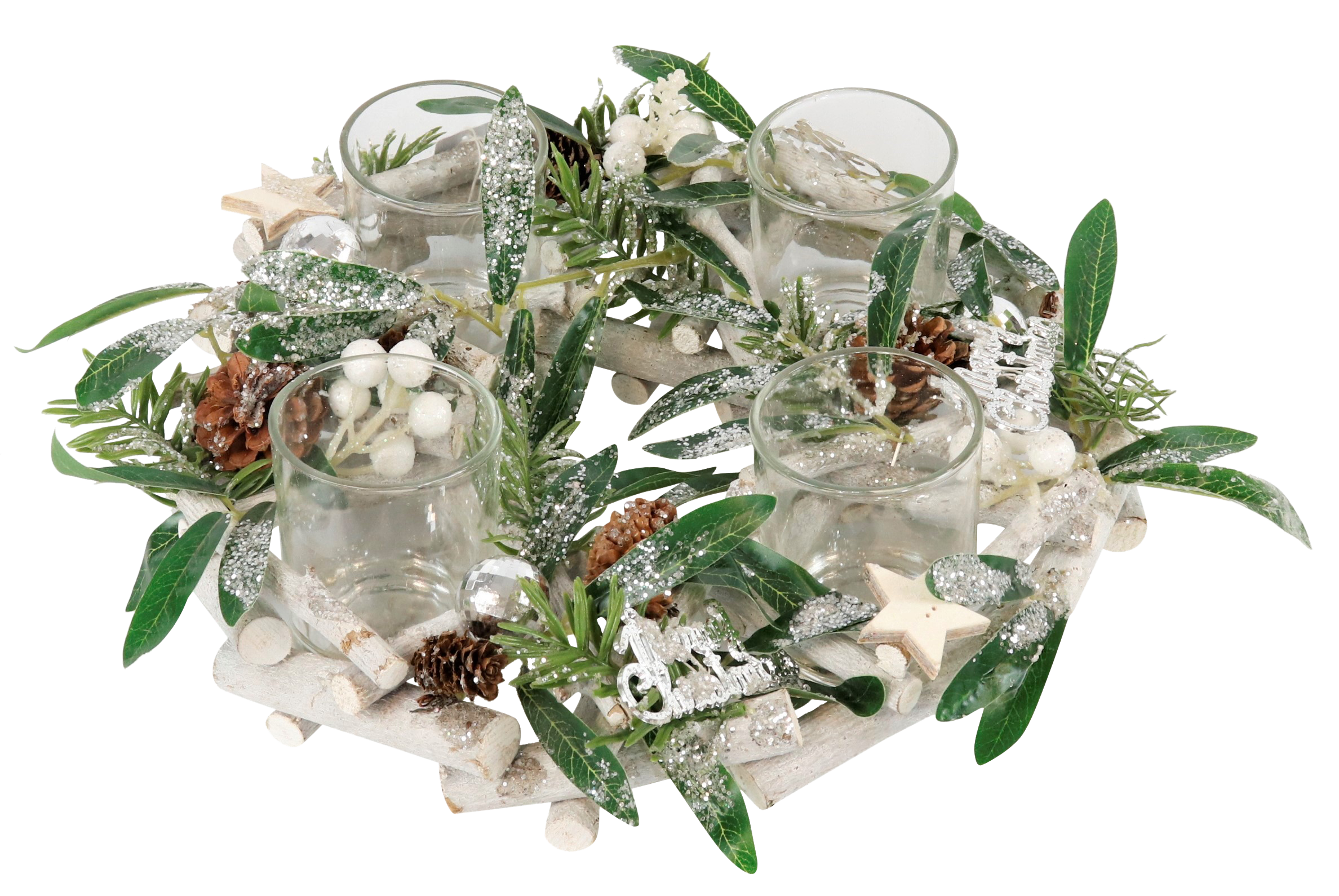 2642 COURONNE  MERRY CHRISTMAS