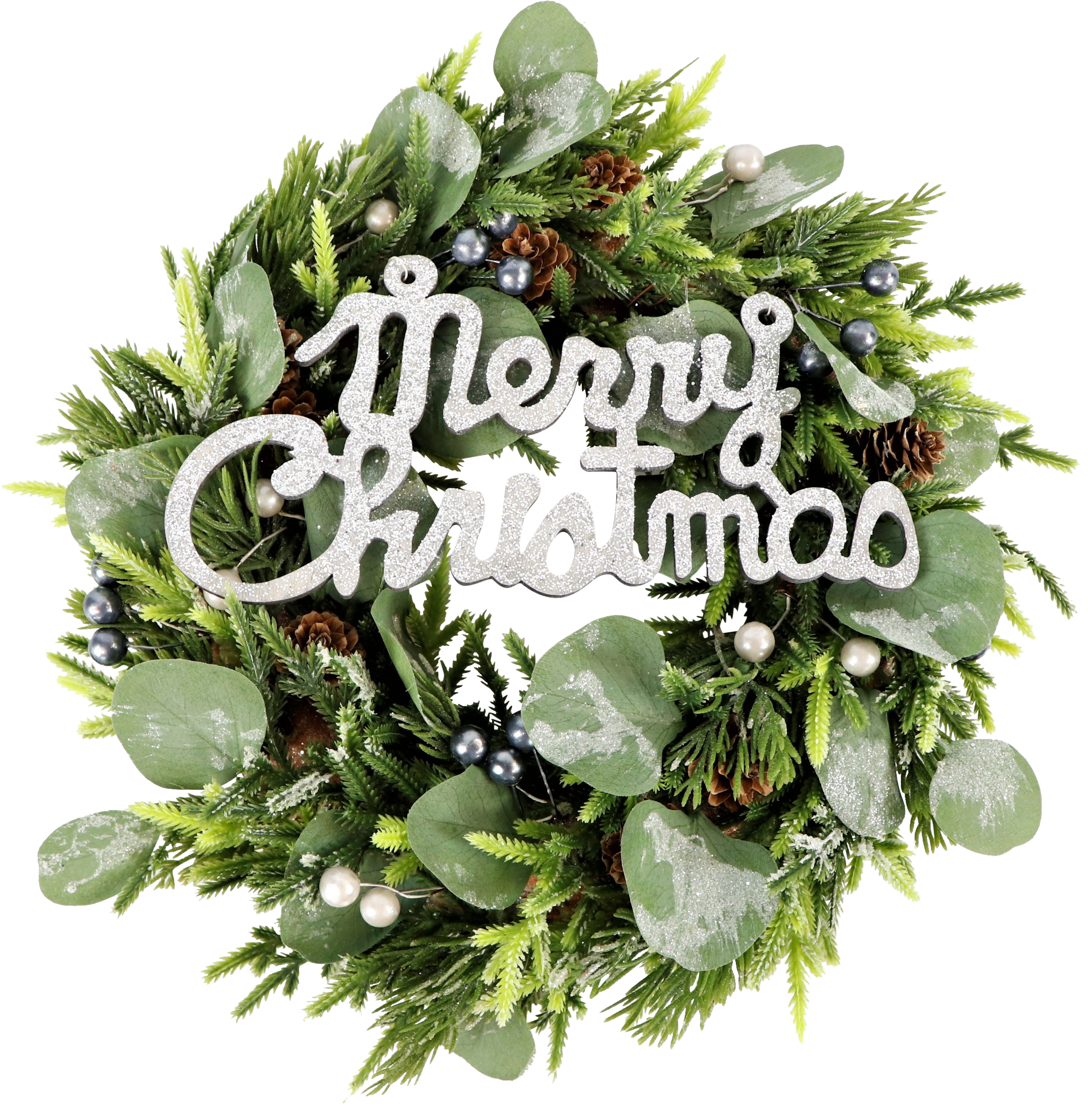 2668 COURONNE  MERRY CHRISTMAS