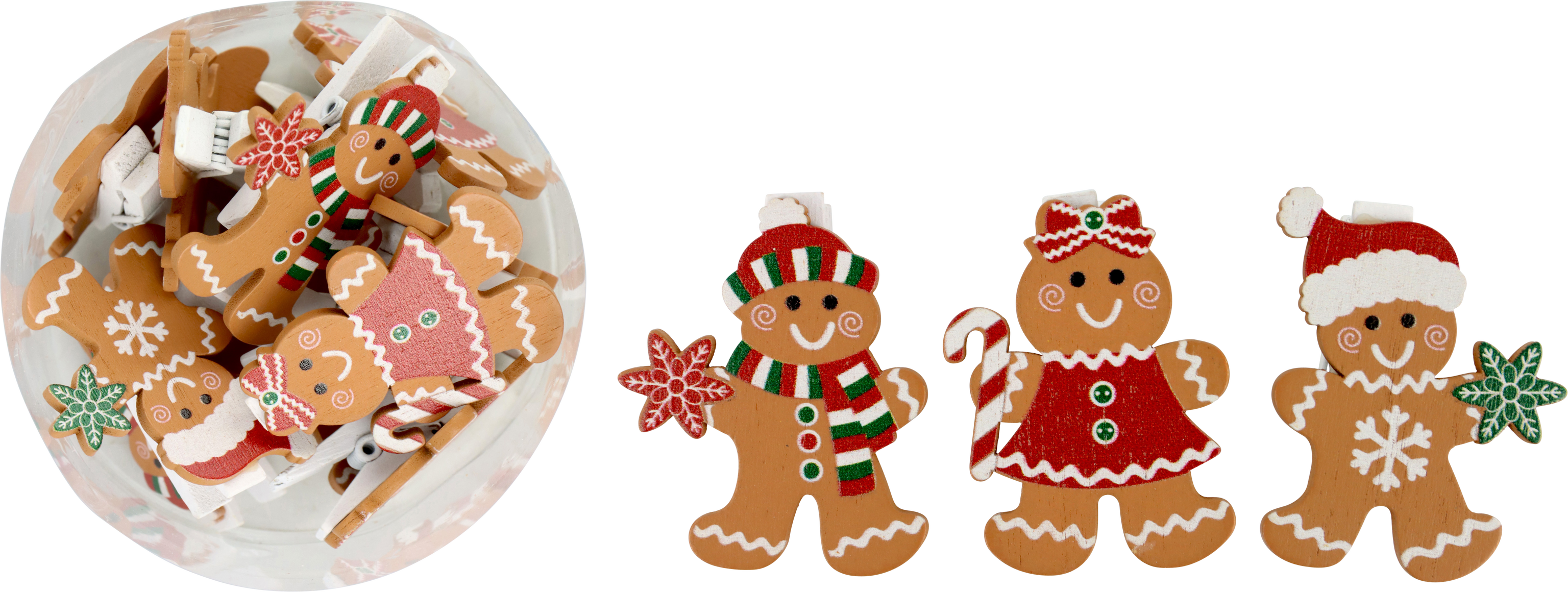 2748 PINCES « GINGERBREAD MAN » 12P