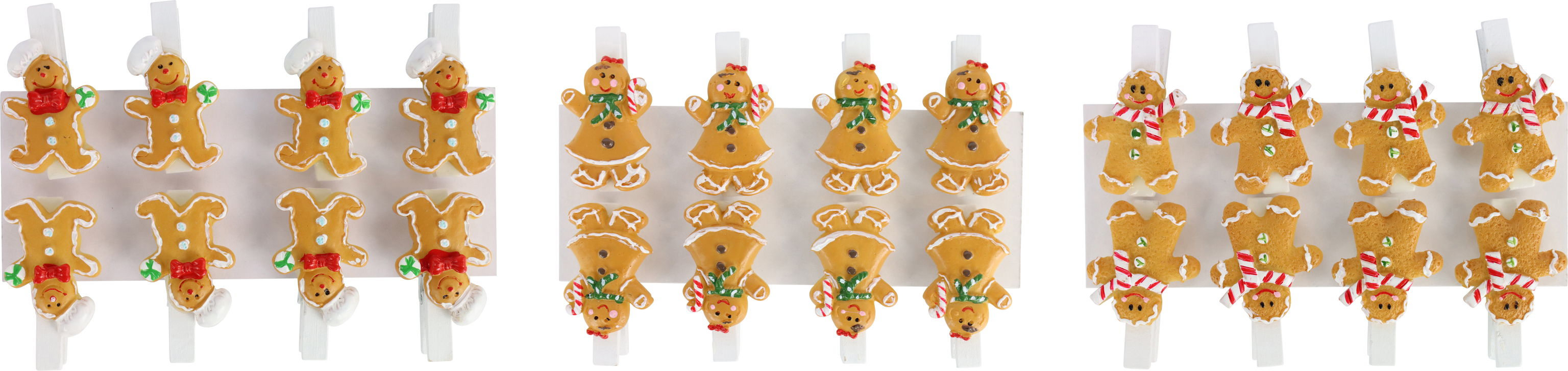 2827 PINCES « GINGERBREAD MAN » 24P