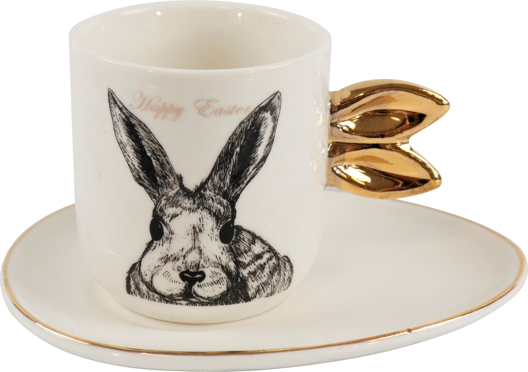 2884 TAZA ESPRESSO  BLACK BUNNY