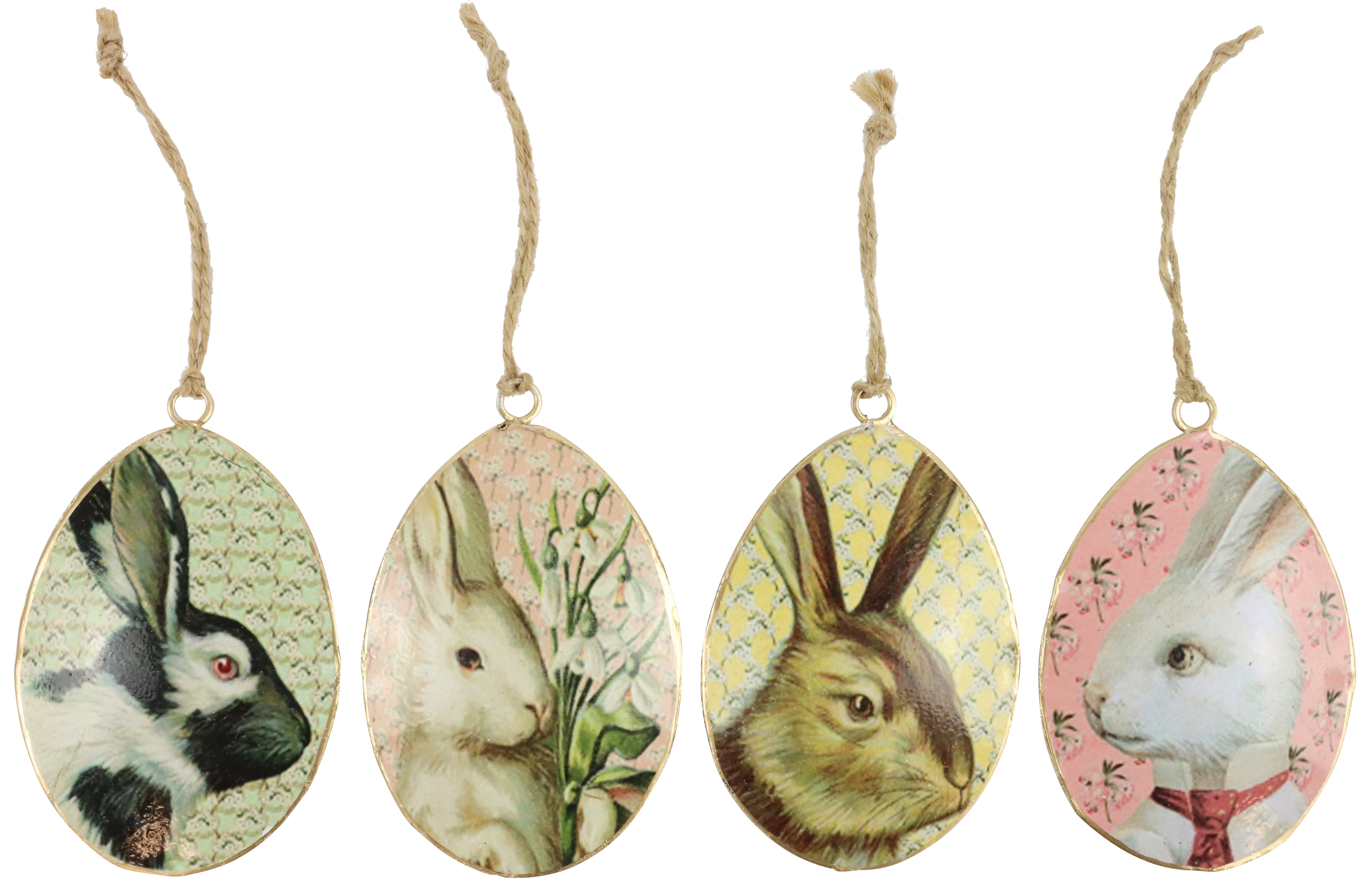 3170 PENDENTIFS LAPIN NOSTALGIQUE  4P