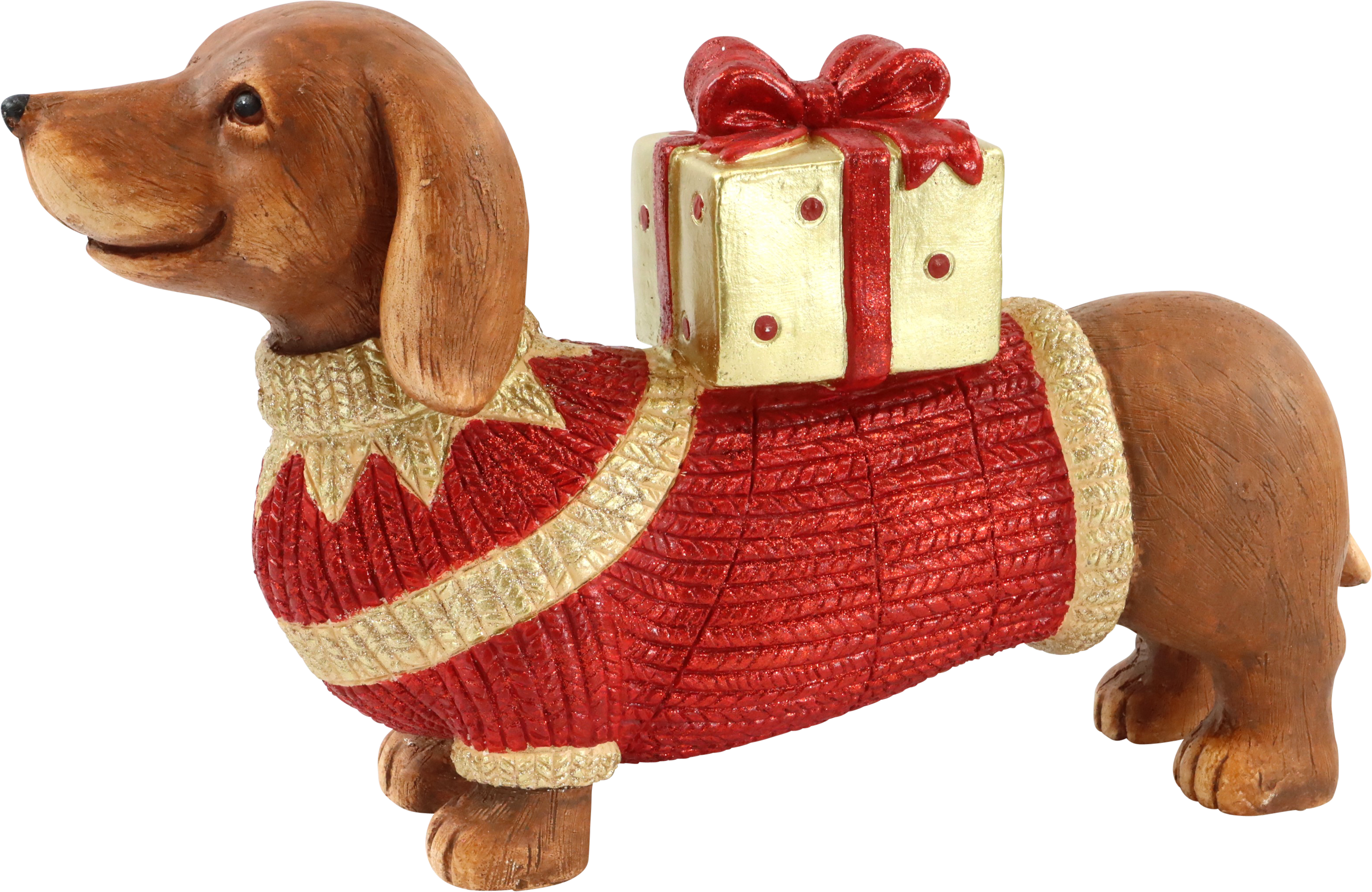 3312 DACHSHUND FESTIVE WOOF