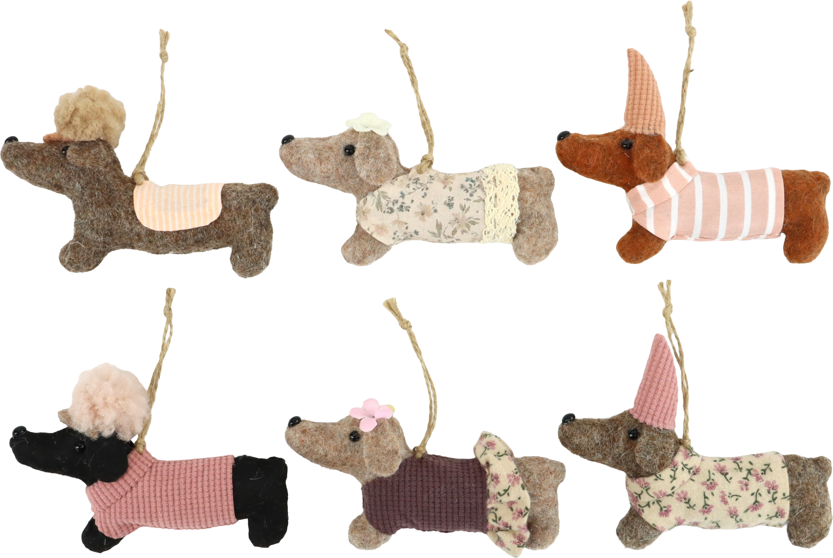 3378 PARATA BASSOTTI LOVELY BARKS  6PZ