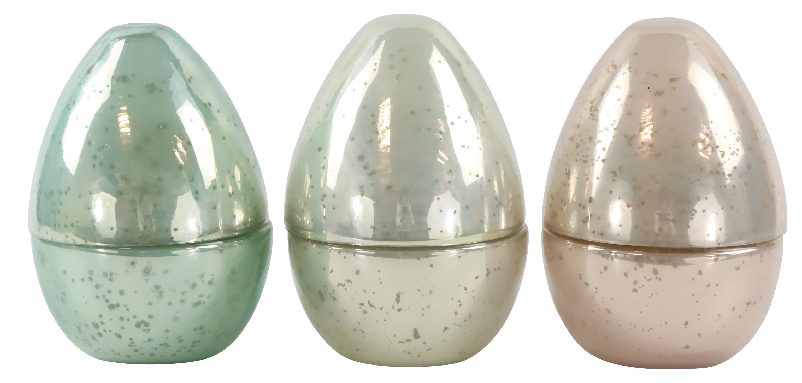 3385 BOÎTES EN VERRE  OEUF  3P