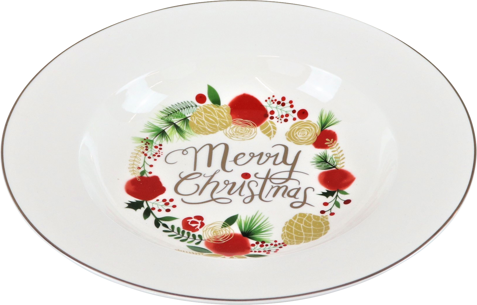3518 ASSIETTE CREUSE  CHRISTMAS