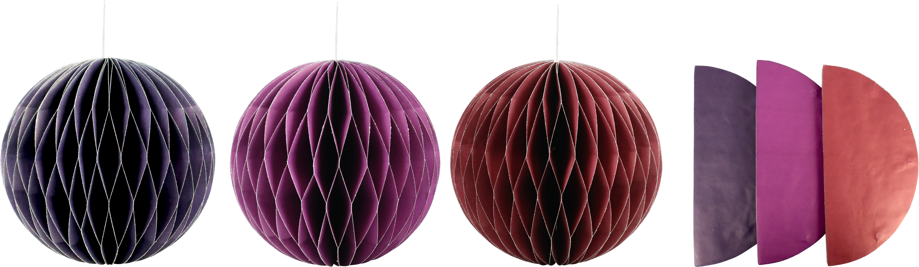 3705 BOLAS DECORATIVAS «HONEYCOMB» S/3