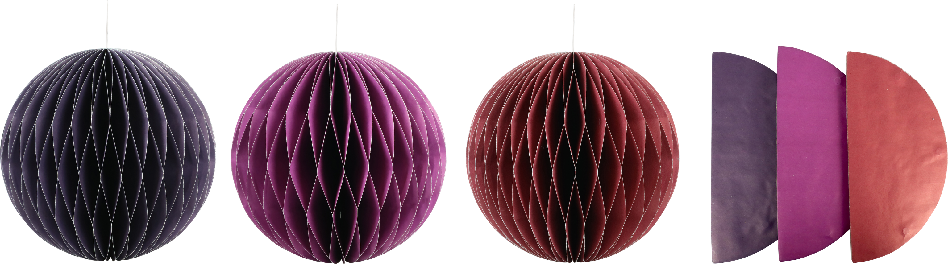 3772 BOLAS DECORATIVAS «HONEYCOMB» S/3