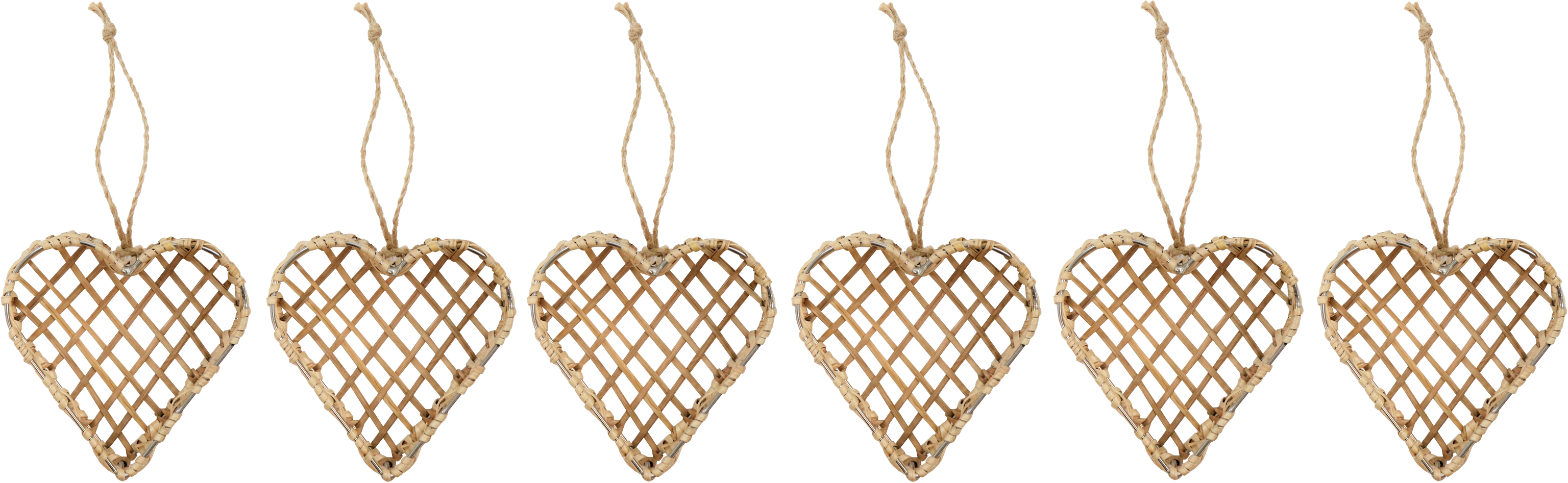 3834 PENDENTIFS RÔTIN  HEART  6P