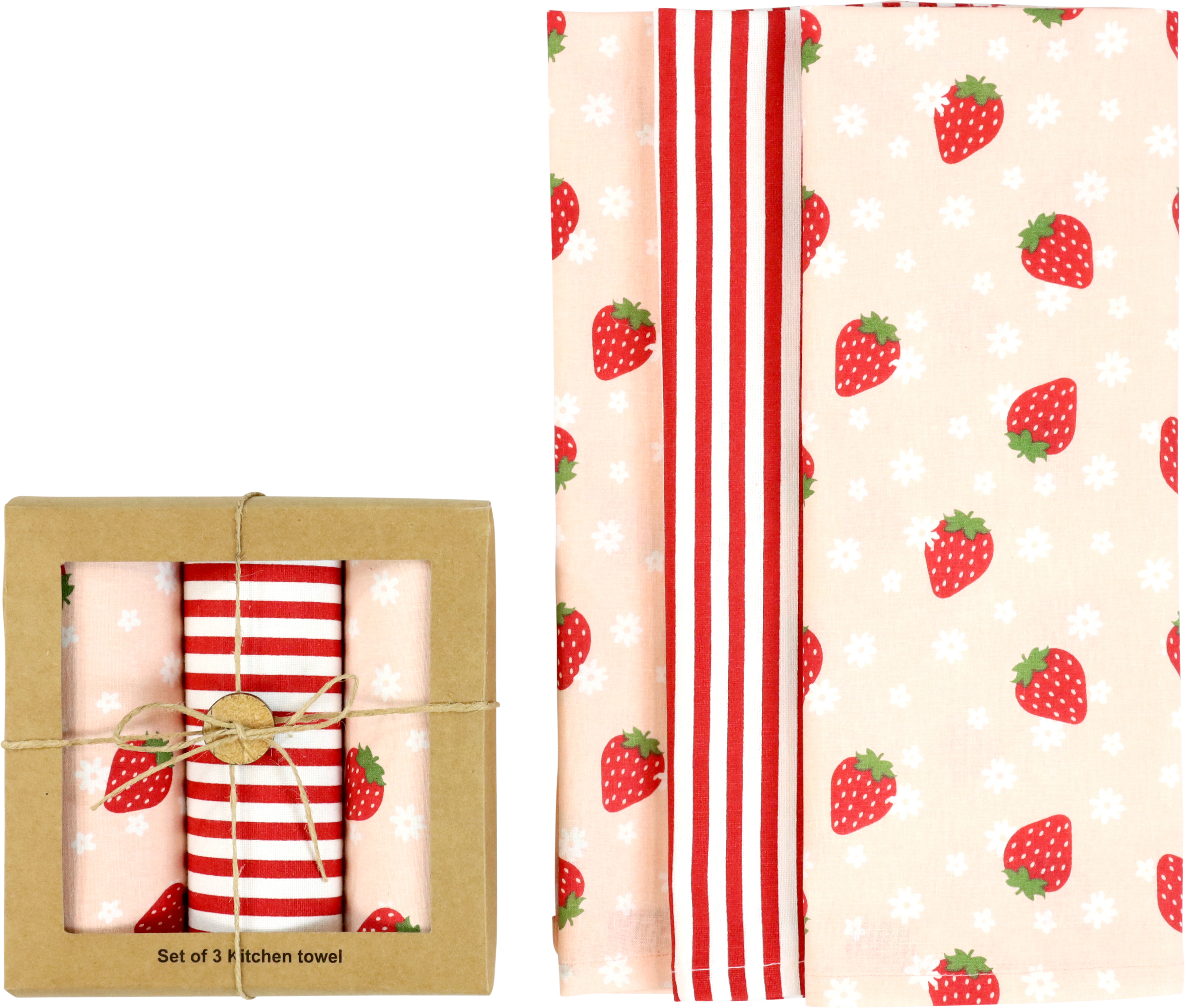 3985 SET REGALO STRAWBERRY LOVE  3PZ