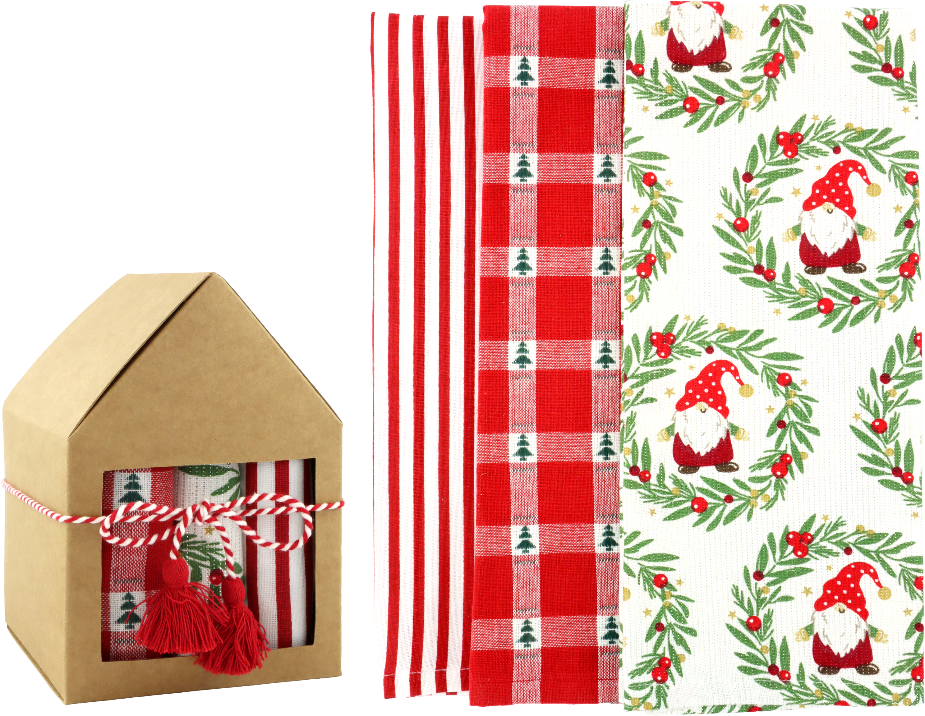4049 GIFTBOX TWINKLE TOWELS  S/3