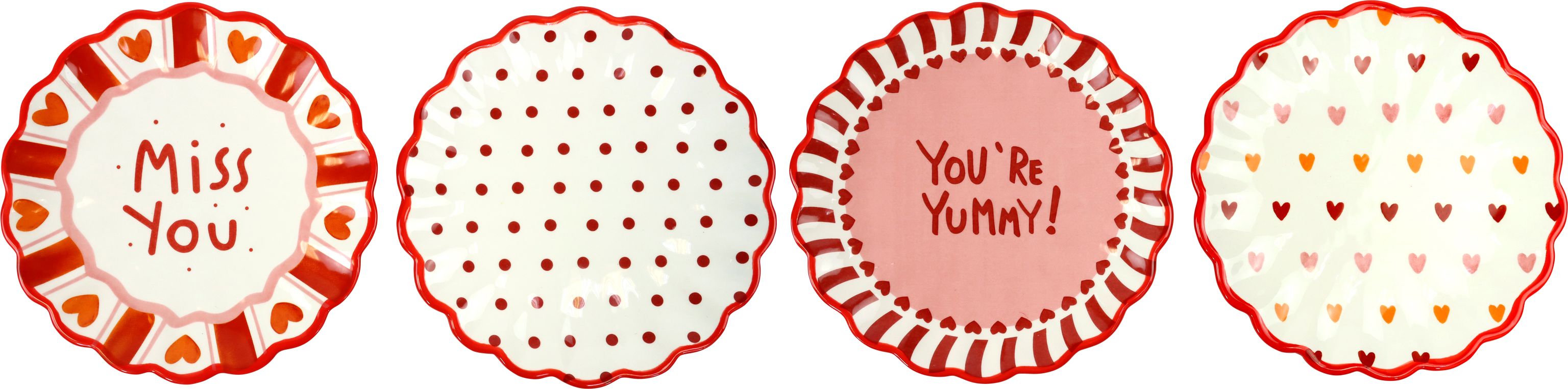 4256 PIATTO POLKA LOVE  4PZ