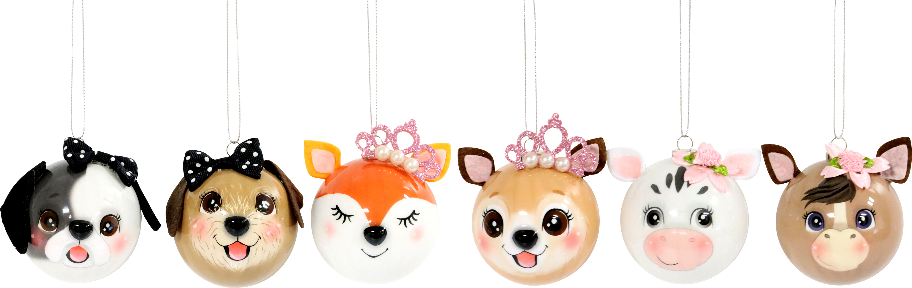 4656 BOULES FUNNY ANIMALS  6P