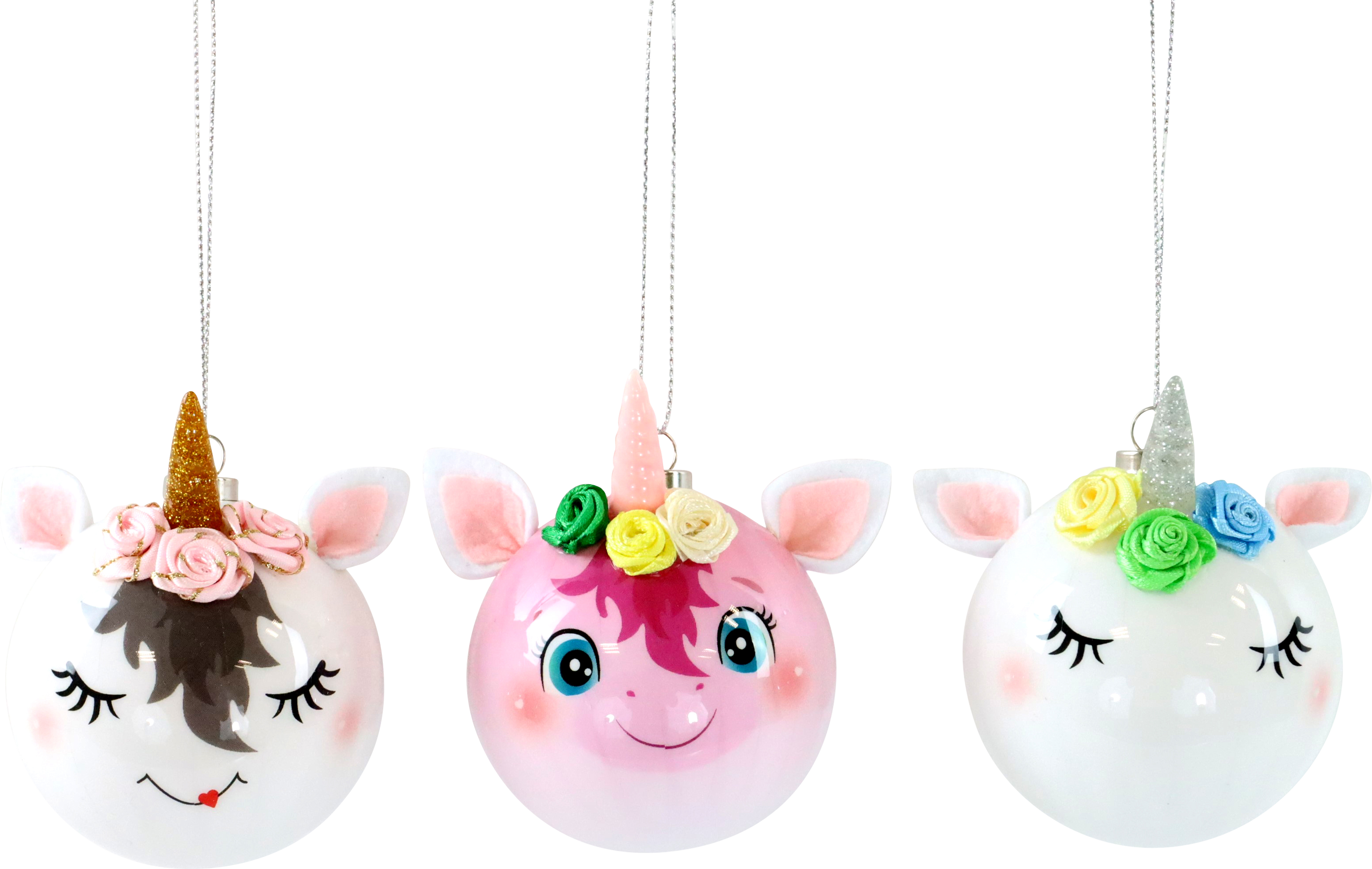 4657 BOULES UNIQUE UNICORNS  3P