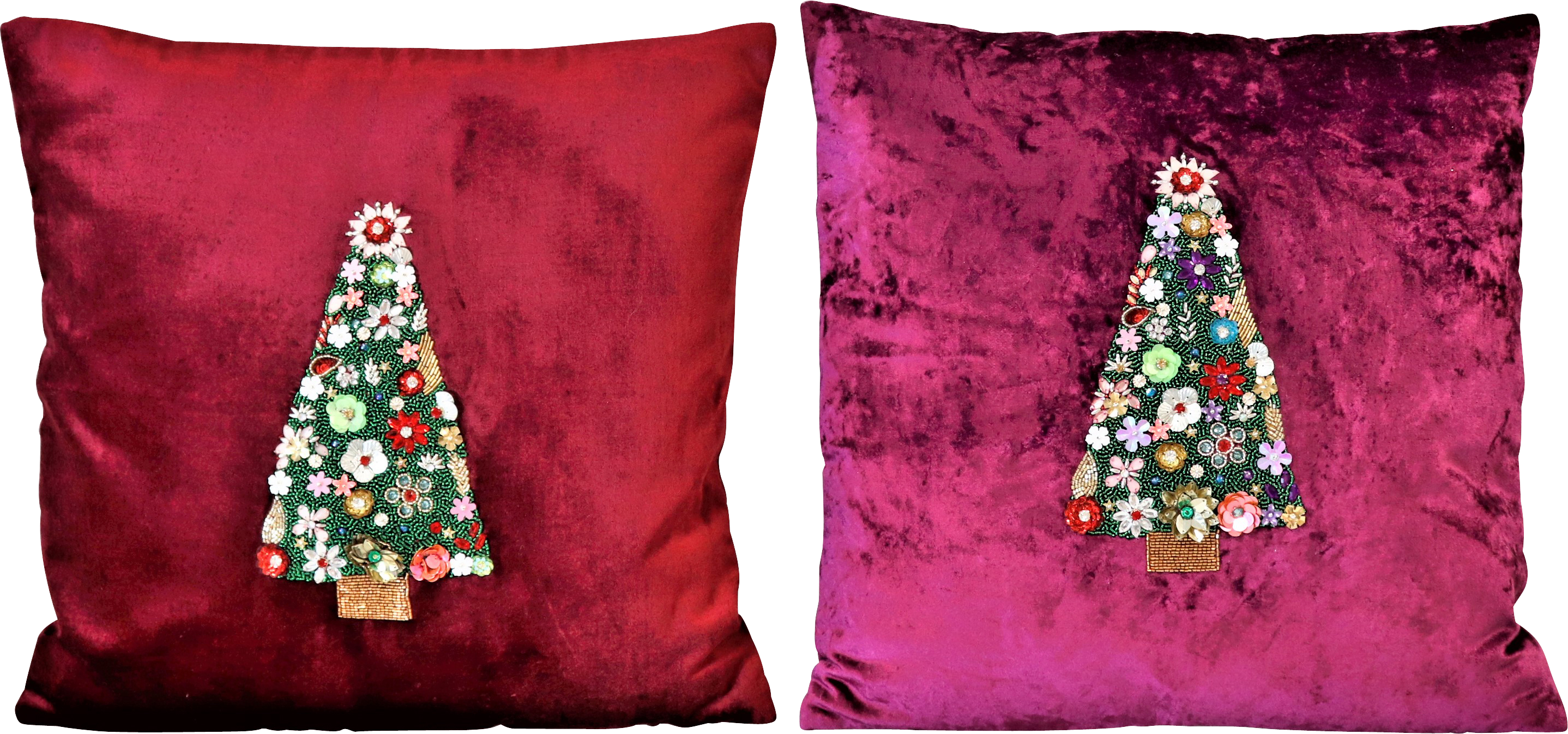 4714 FUNDAS  X-MAS TREE 45X45 S/2