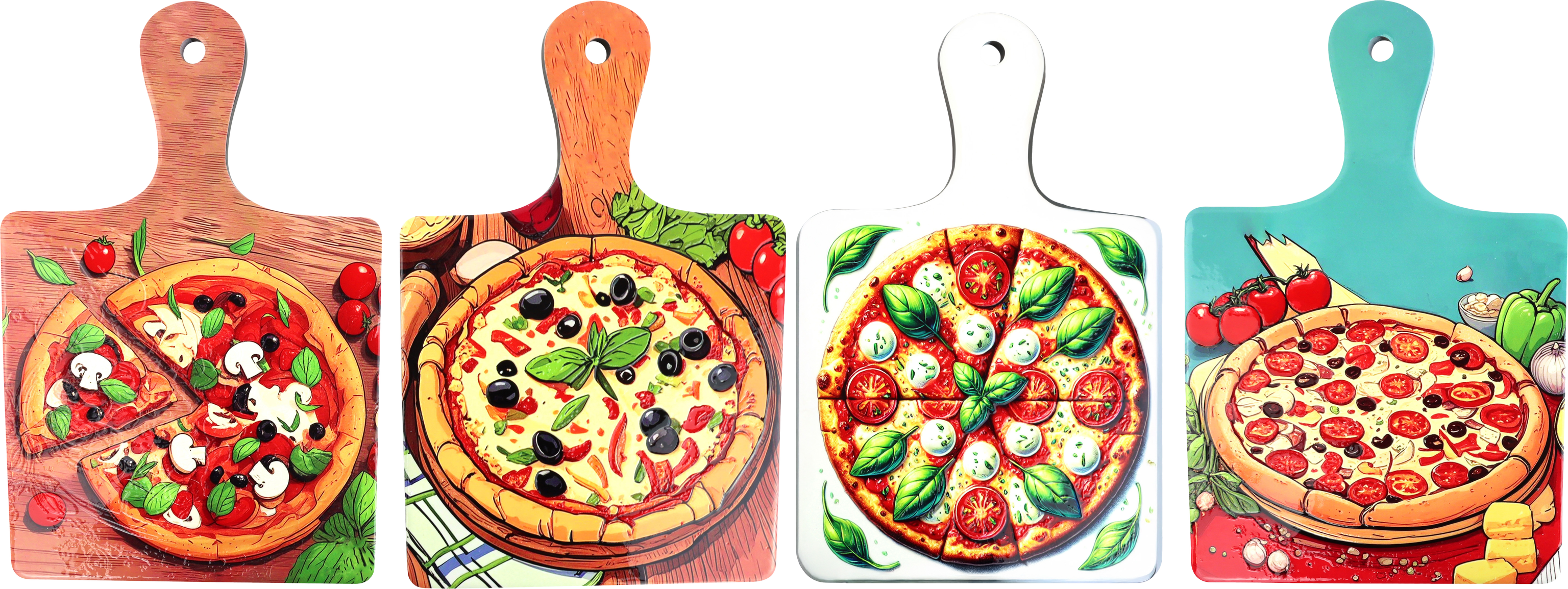 4727 PLANCHES  PIZZA PLAUSCH  4P
