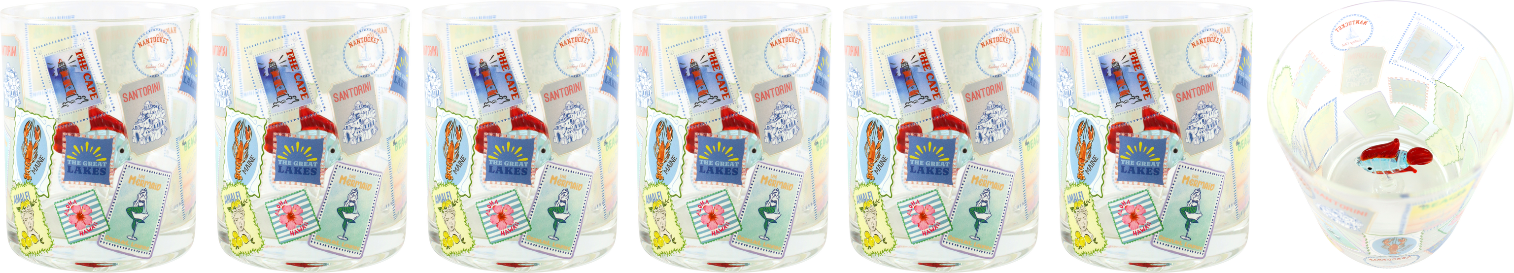 4790 GLASSES OCEAN SIP  S/6