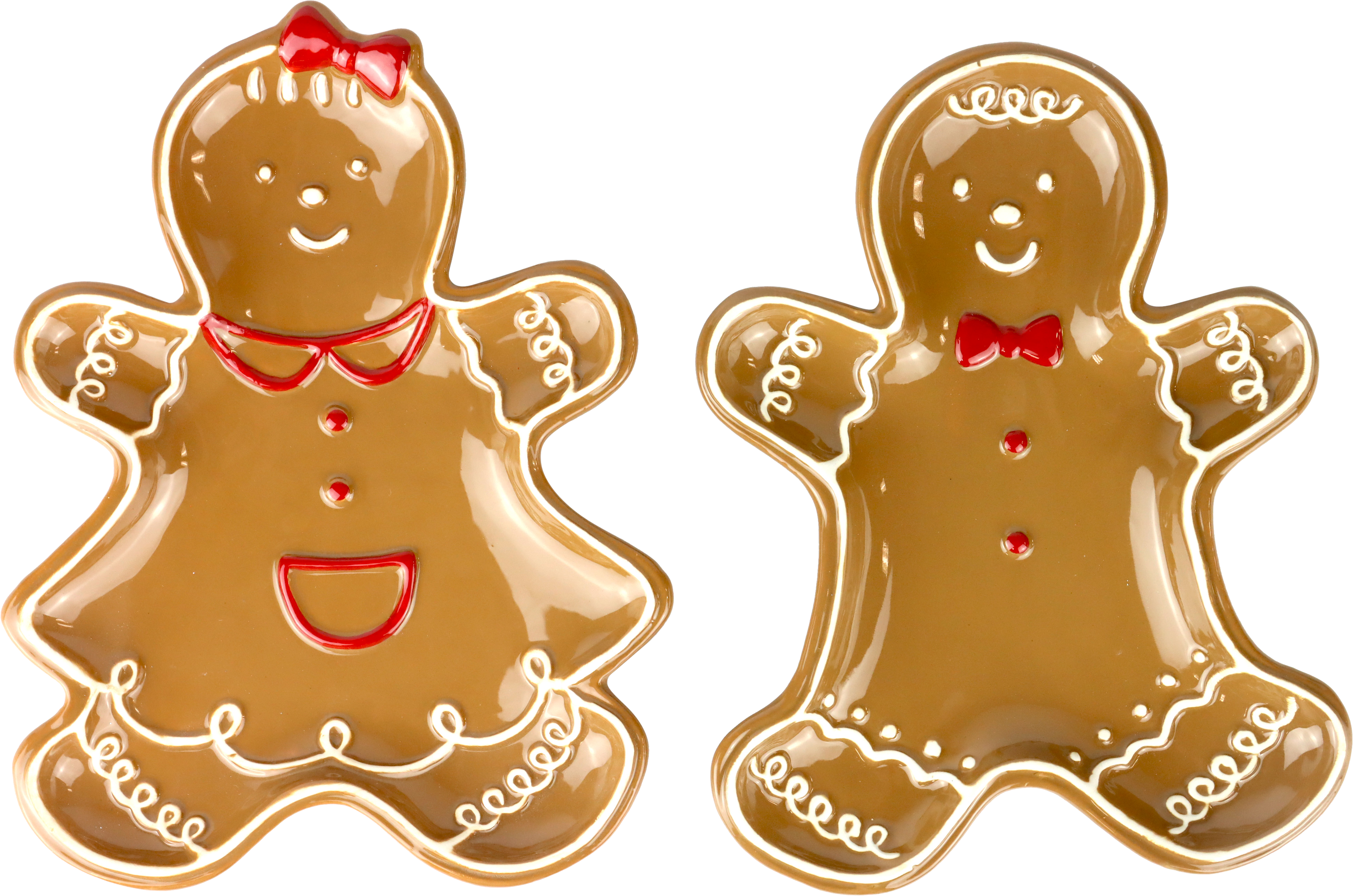 4874 PLATEAUX GINGERBREAD  2P