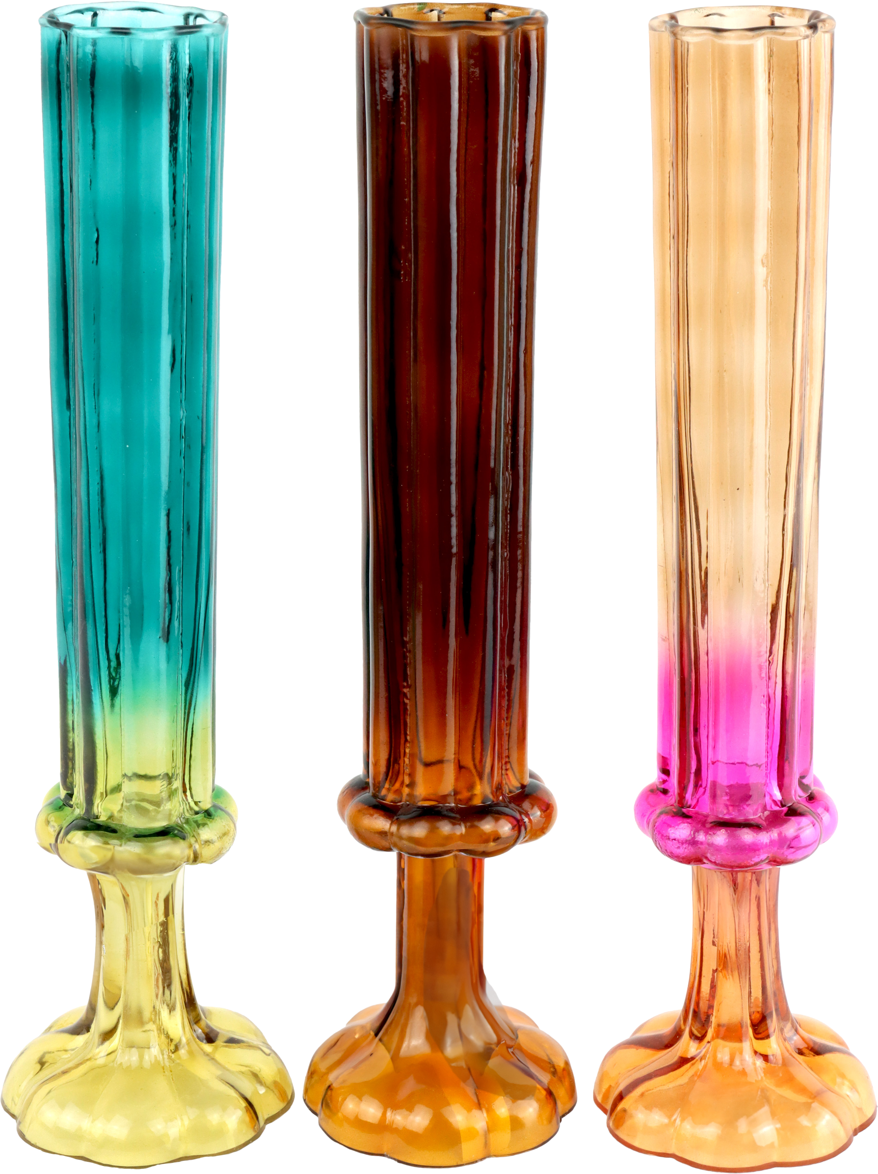 5013 VASES SUNSET GLOW   3P