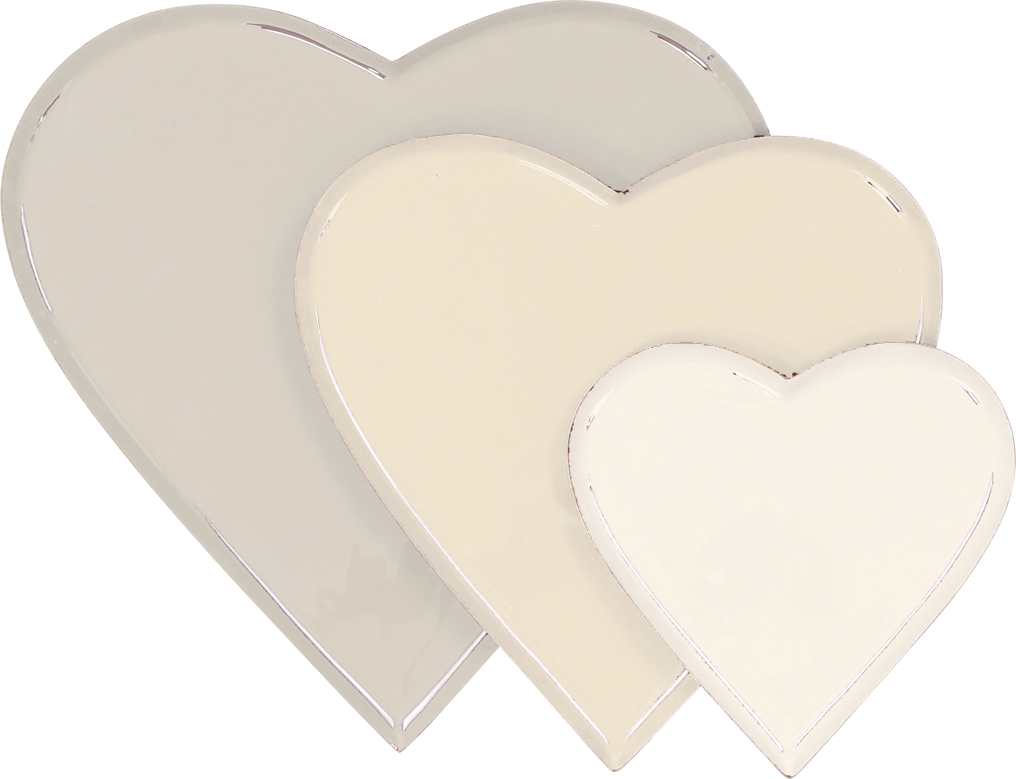 5017 BANDEJAS CORAZONES  DELUXE  S/3