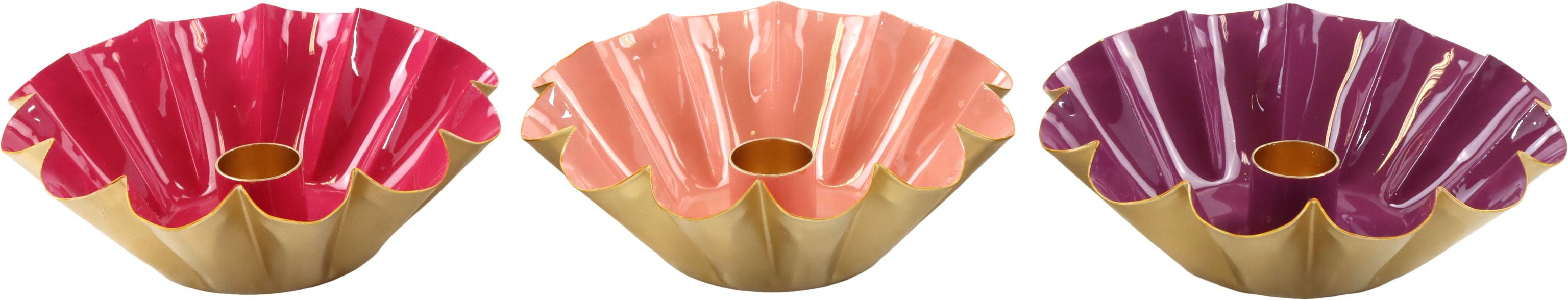 5040 PORTACANDELE BERRY  3PZ