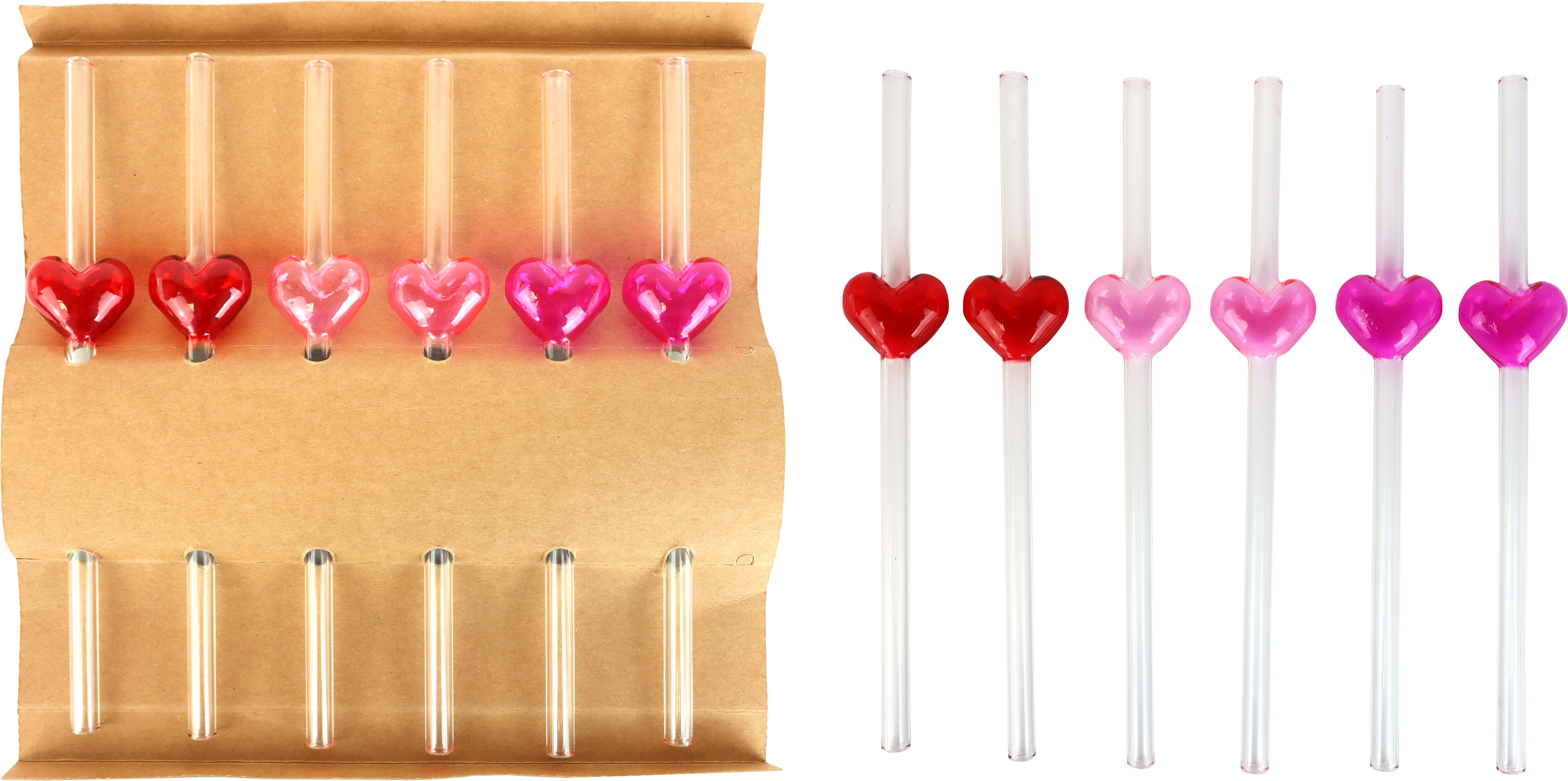 5046 PAILLES EN VERRE HAPPY HEARTS  6P
