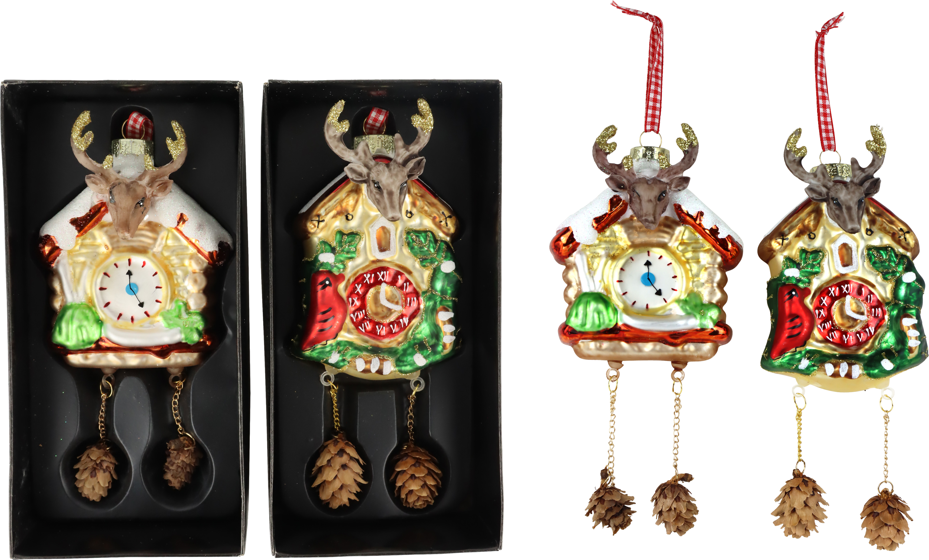 5166 BIJOUX EN VERRE SCHWARZWALD  2P