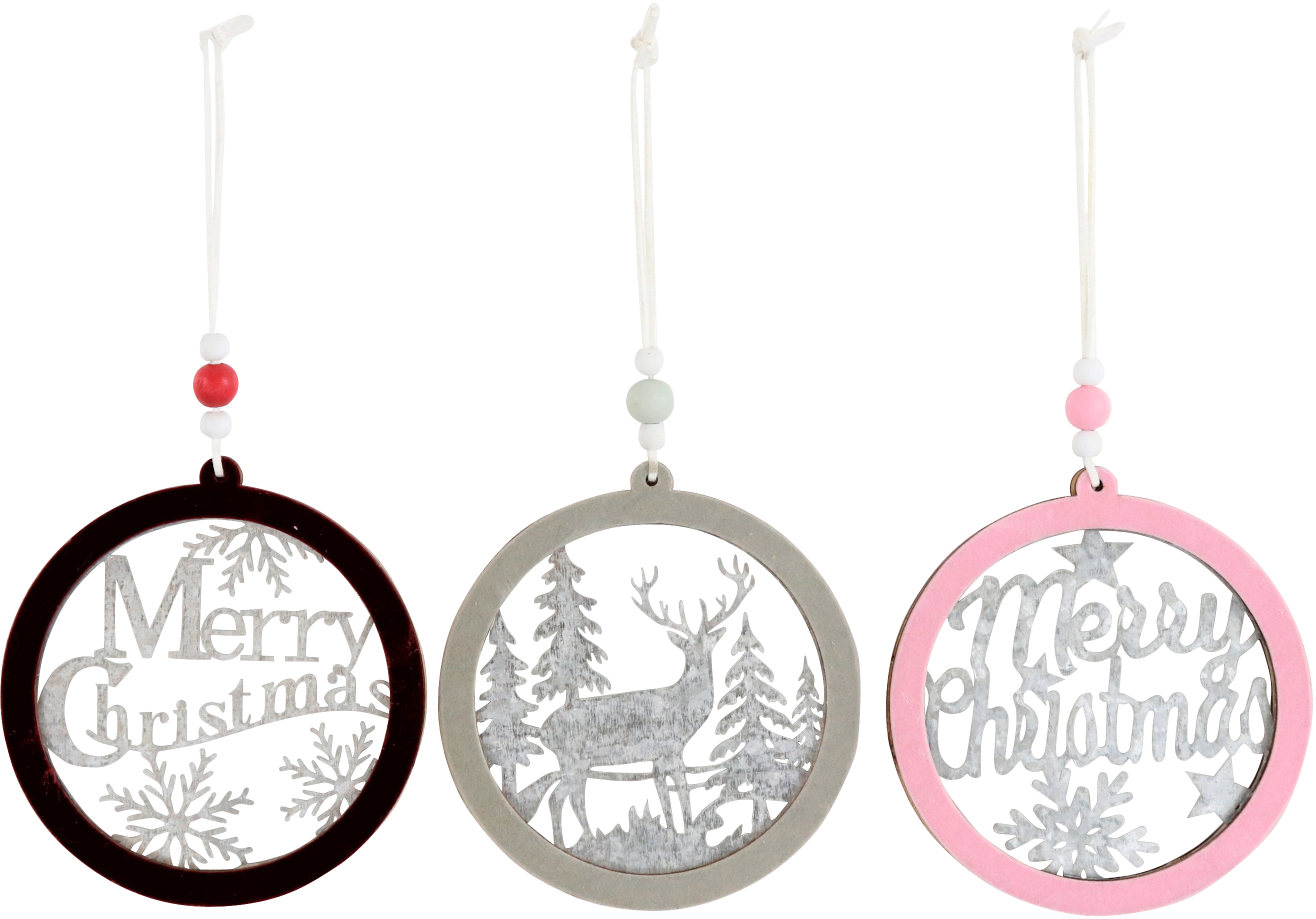 5527 PENDENTIFS MERRY CHRISTMAS  3P