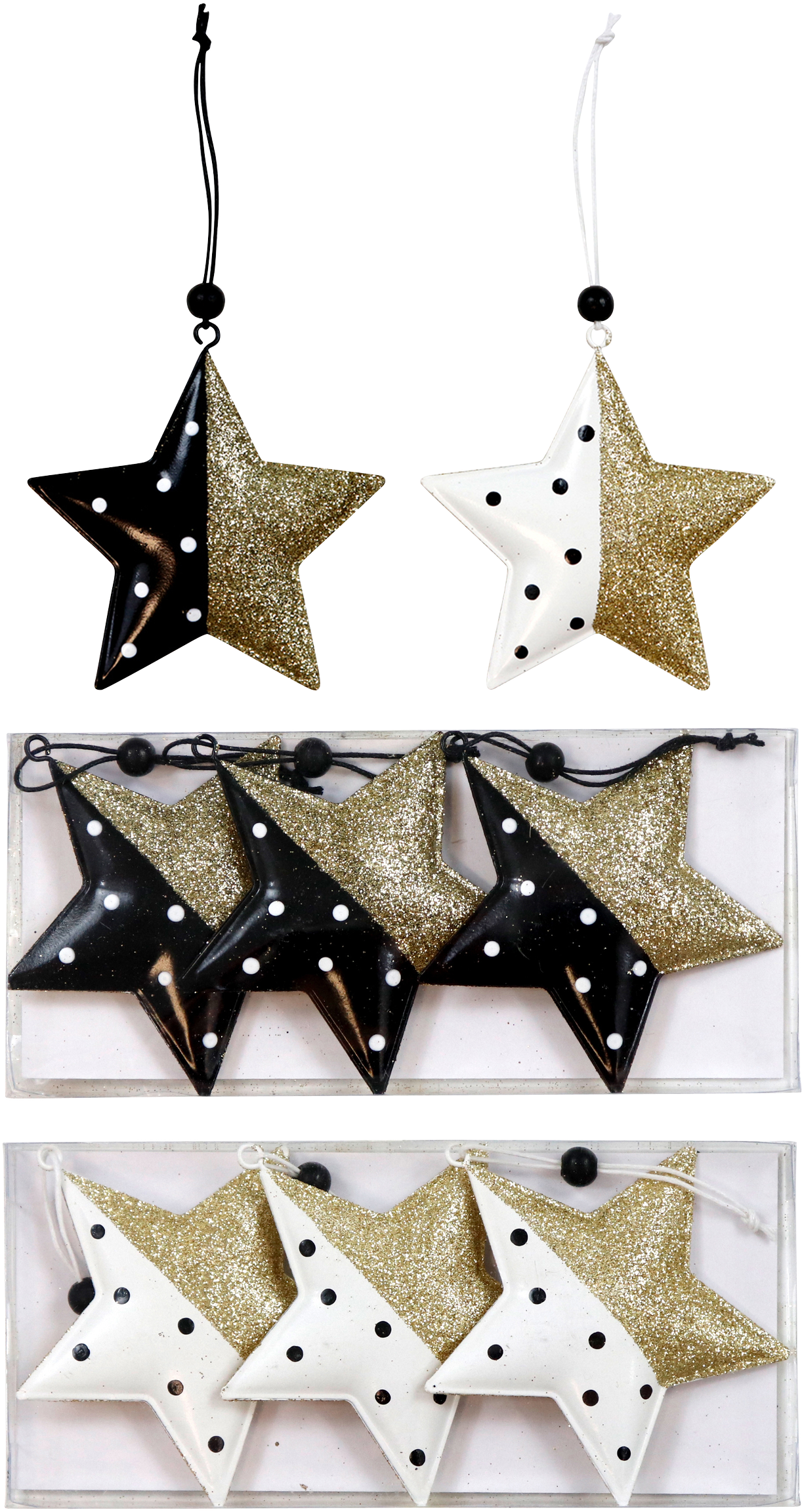 5573 PENDENTIFS ÉTOILES 6P