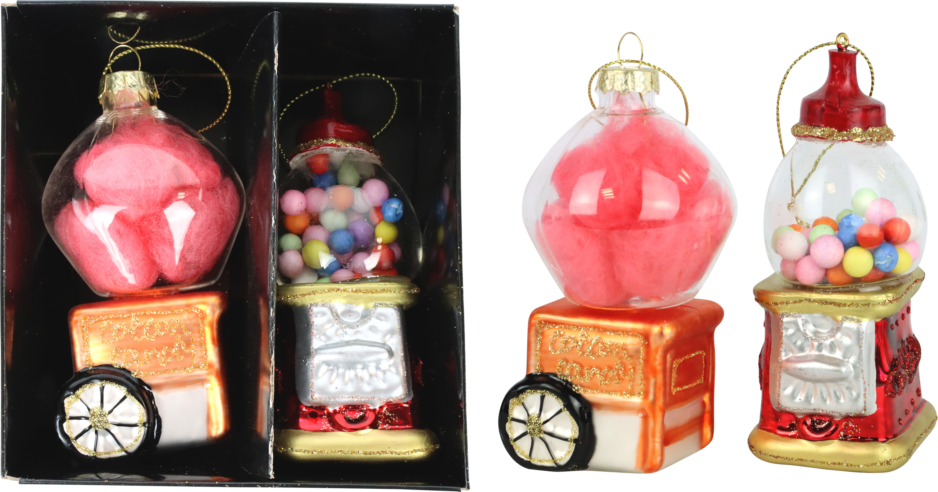 5578 DÉCO EN VERRE « CANDY CARS » 2P