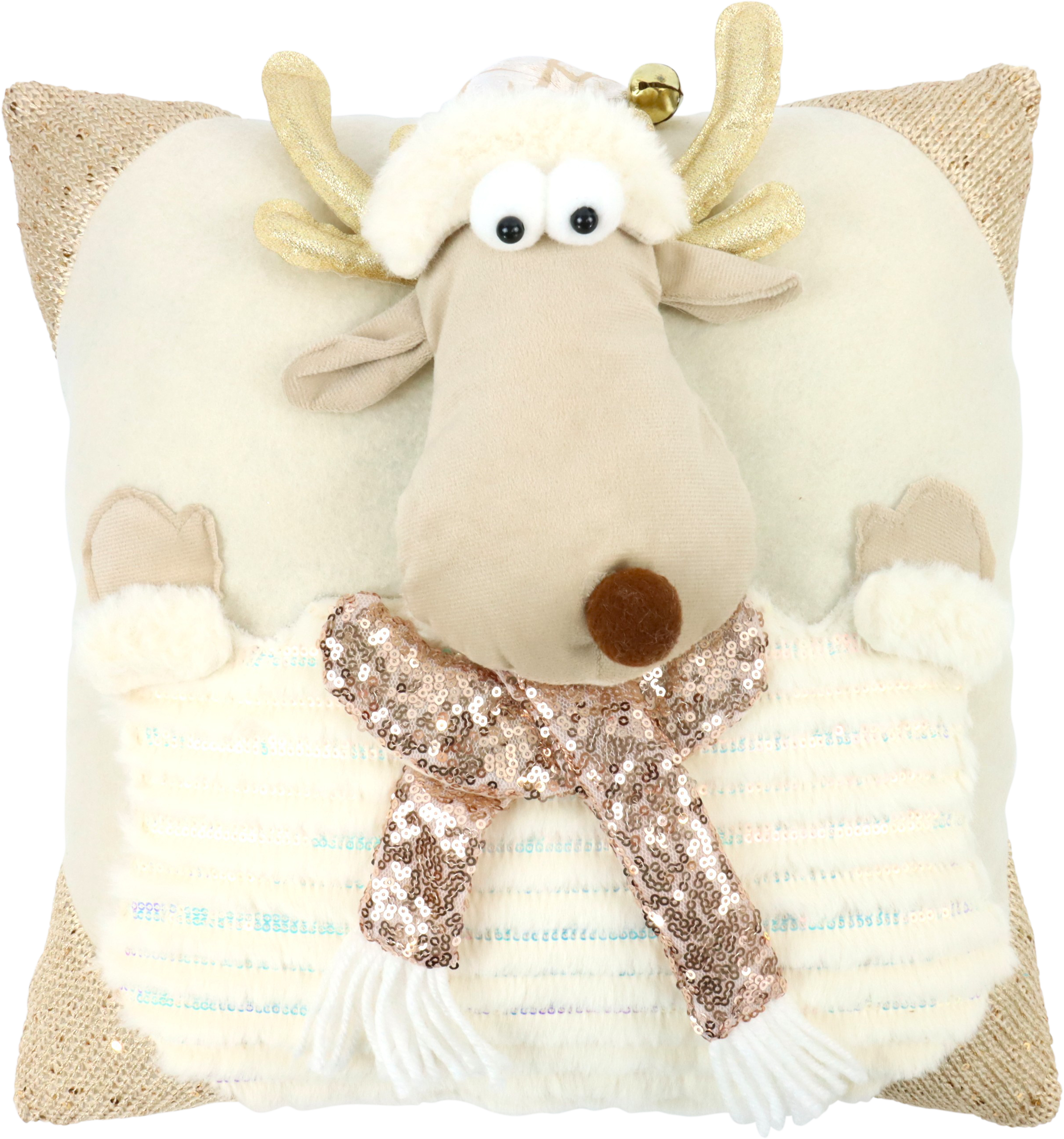 5686 CUSHION W MOOSE WINTER GRACE