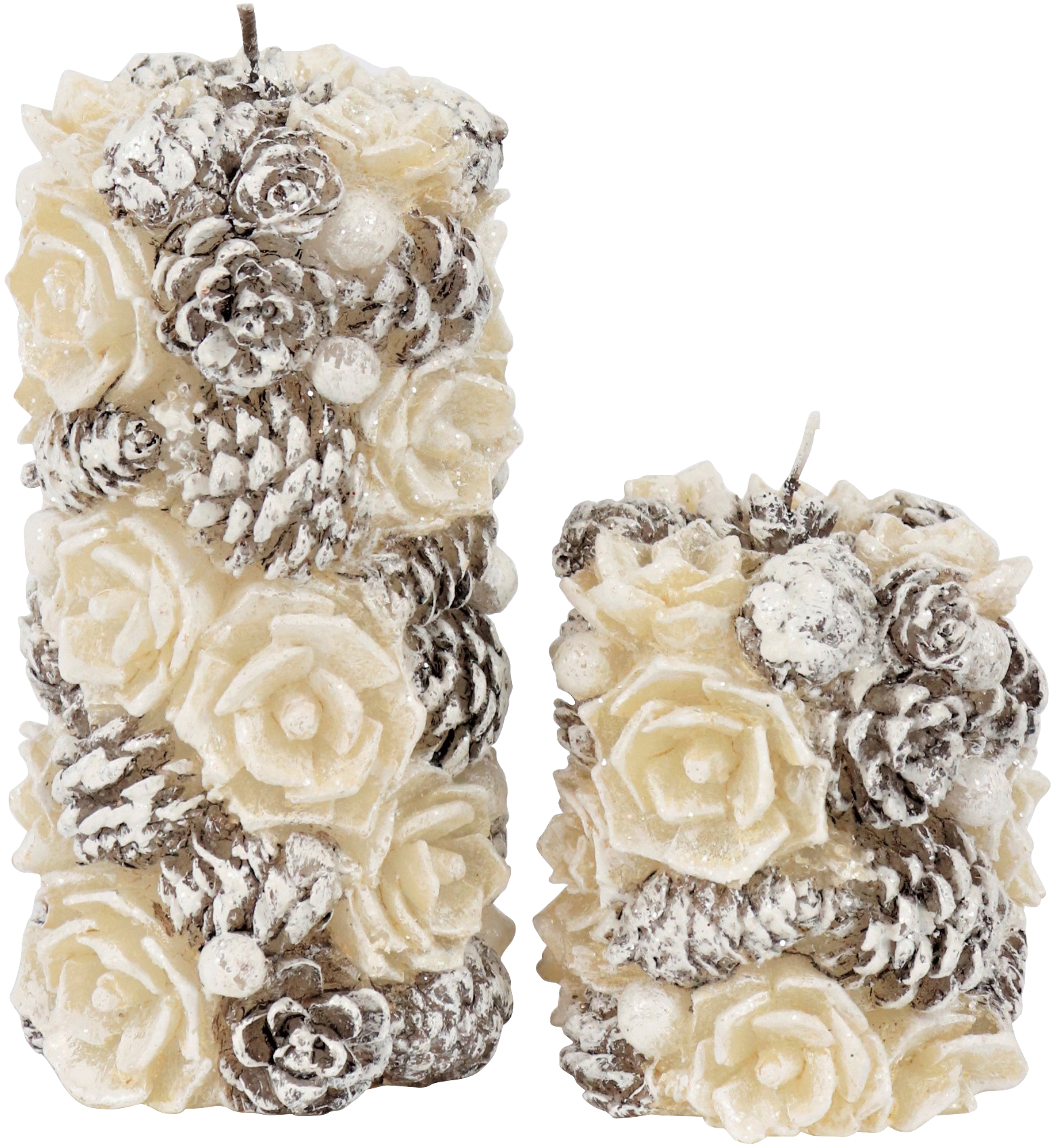 5777 BOUGIES  NATURAL CONES   2P